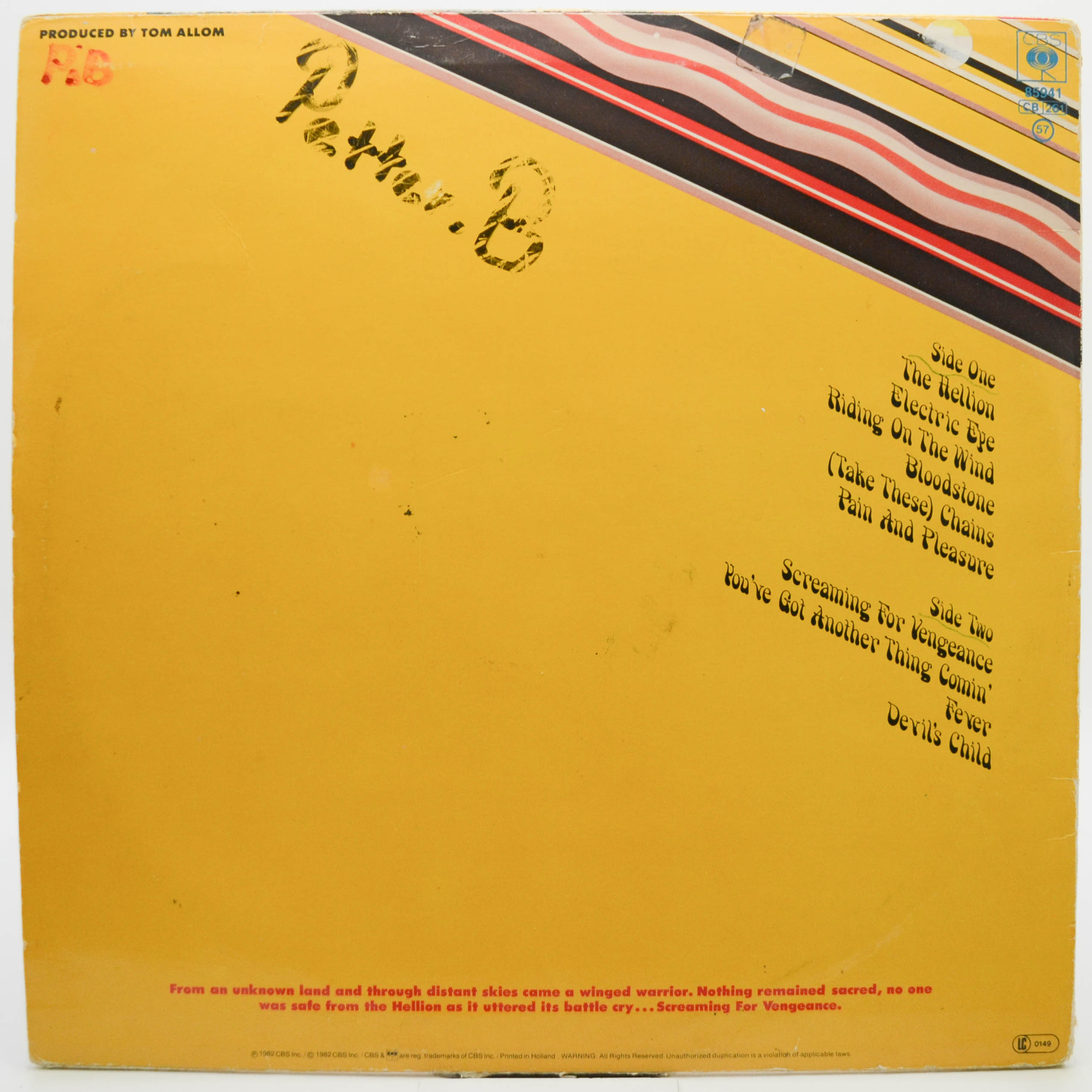 Judas Priest — Screaming For Vengeance, 1982