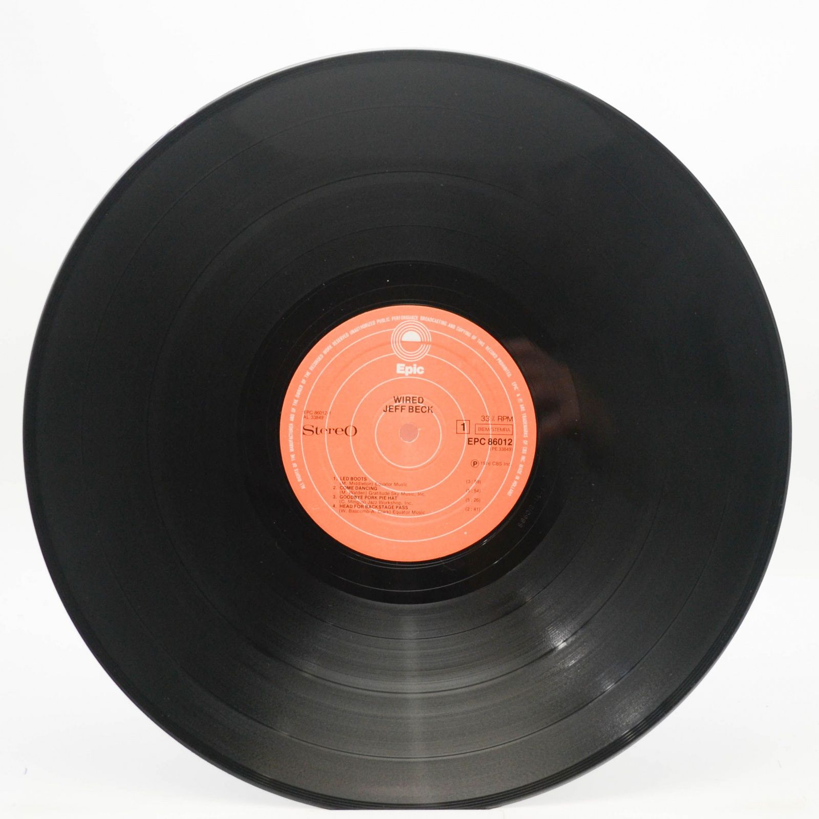 Jeff Beck — Wired, 1976