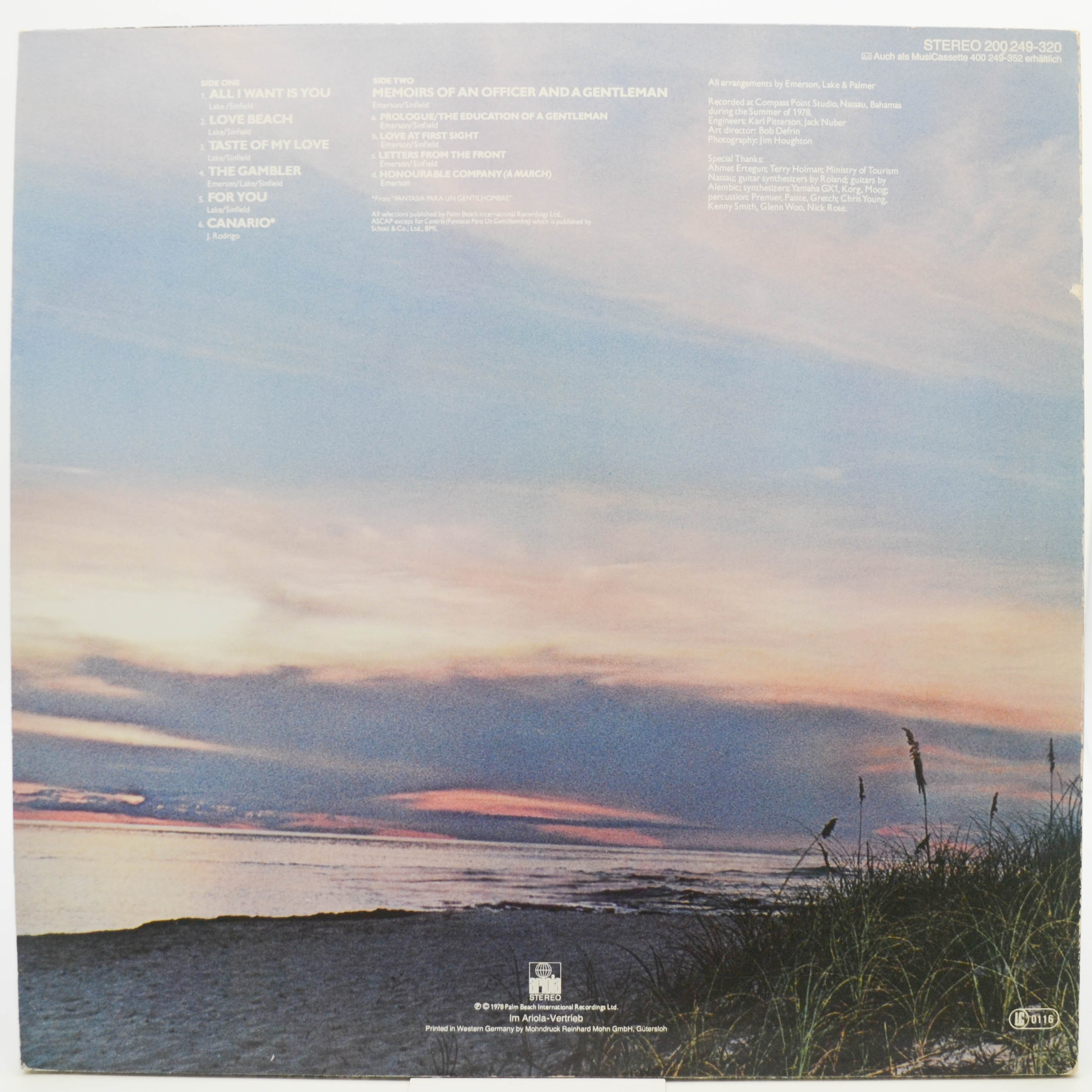 Emerson, Lake & Palmer — Love Beach, 1978