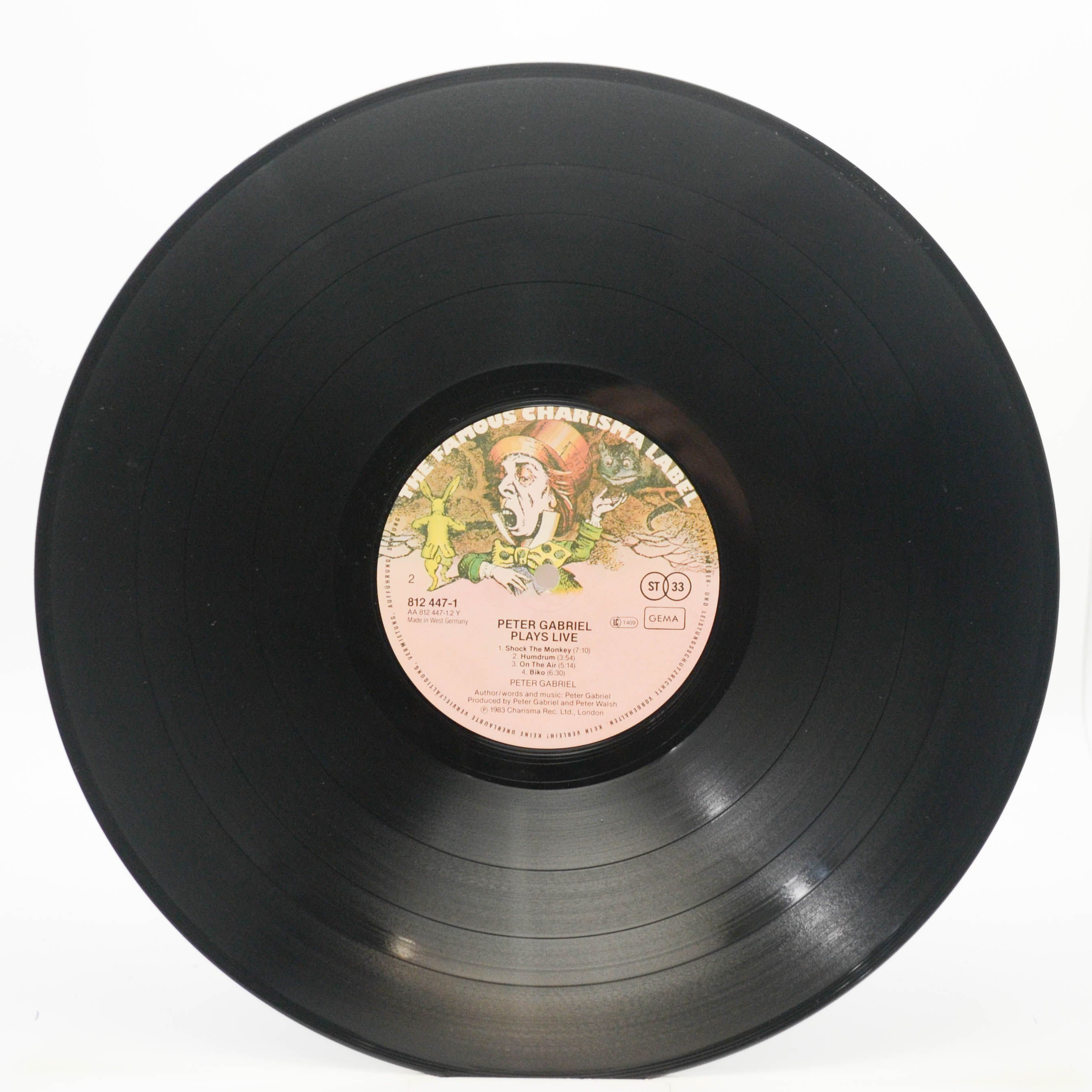 Peter Gabriel — Plays Live (2LP), 1983