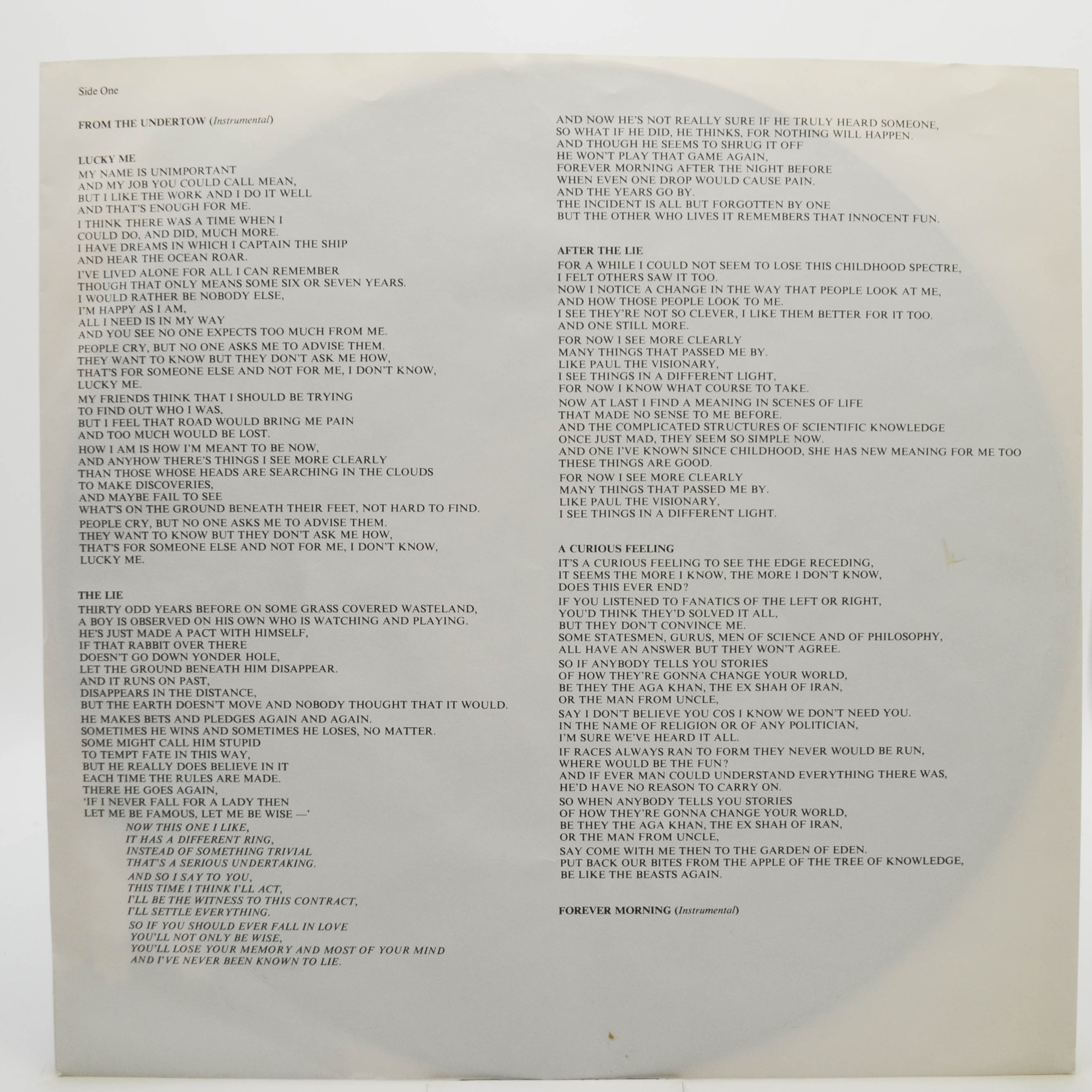 Tony Banks — A Curious Feeling, 1979