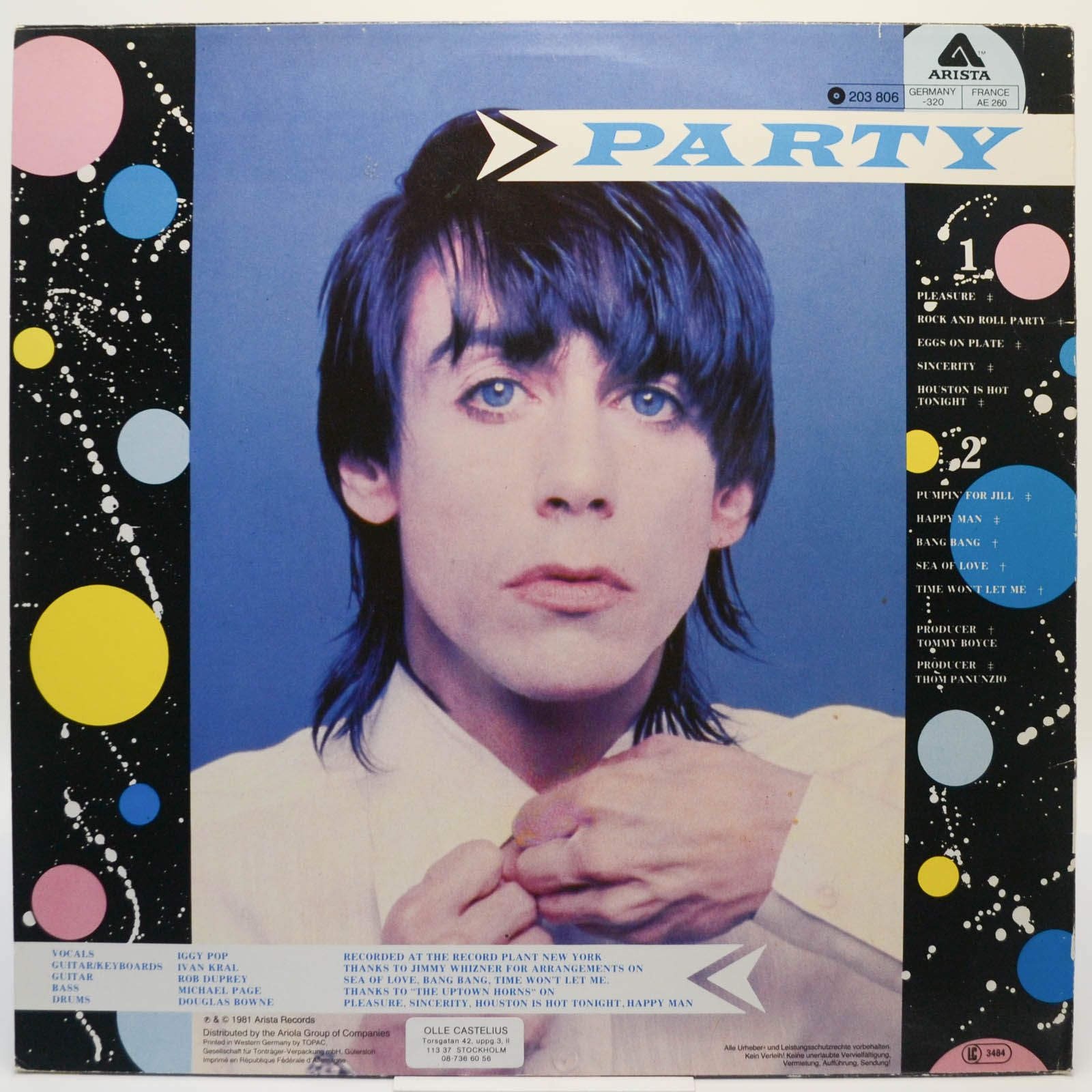Iggy Pop — Party, 1981