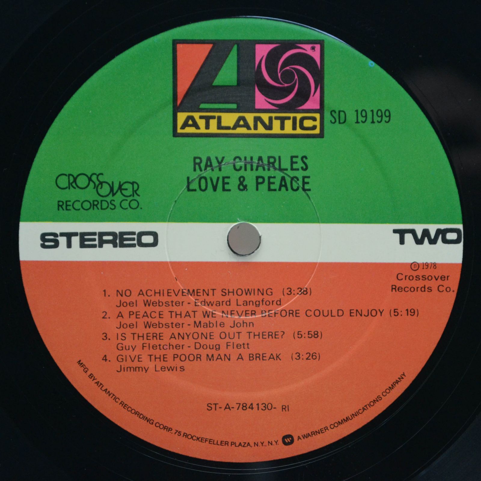 Ray Charles — Love & Peace (USA), 1978