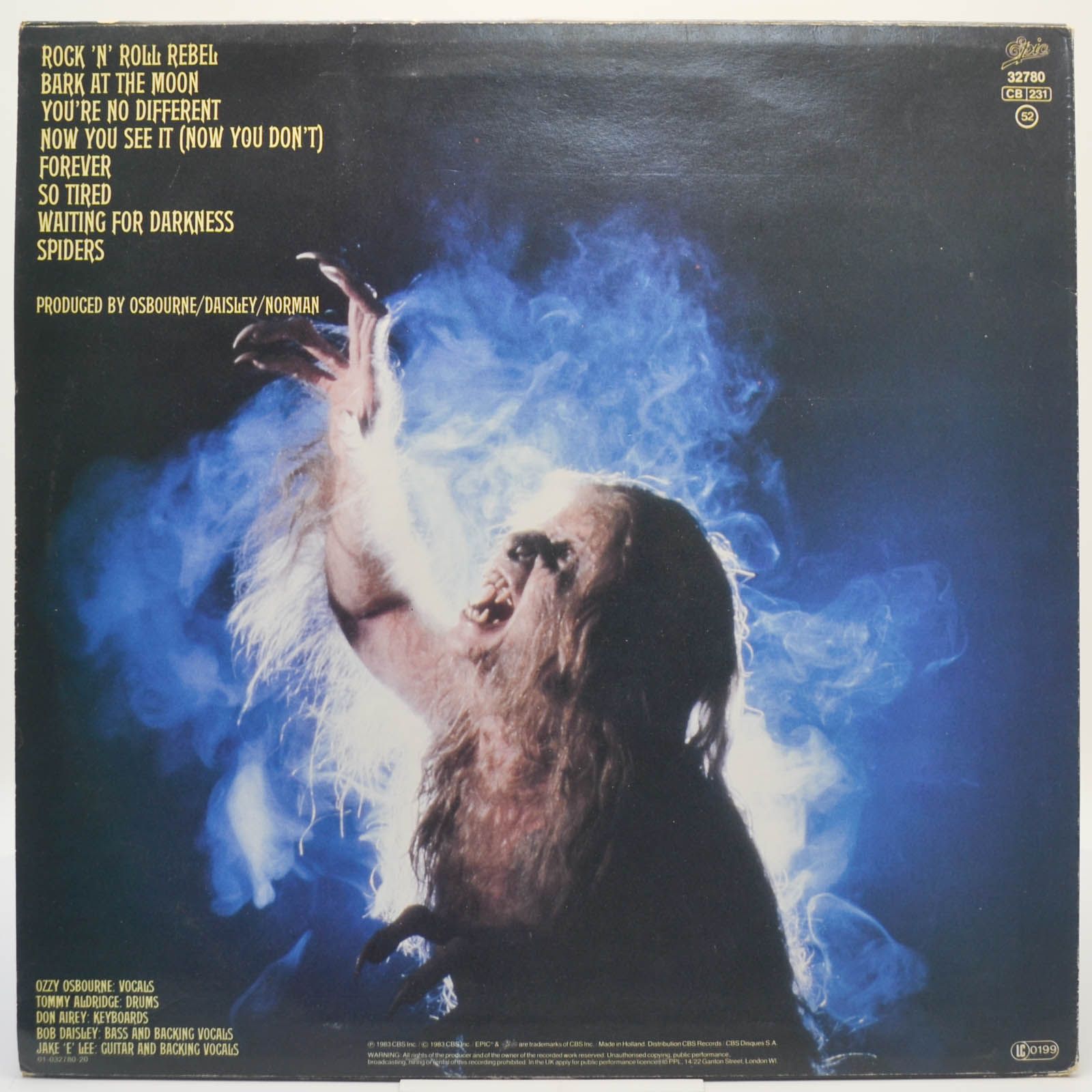 Ozzy Osbourne — Bark At The Moon, 1983