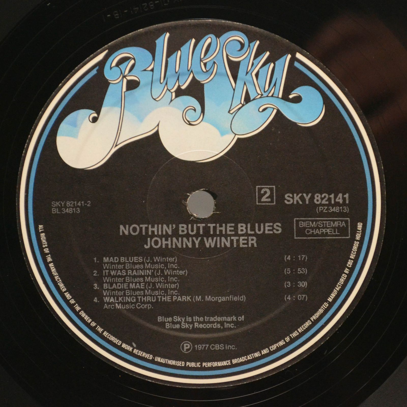 Johnny Winter — Nothin' But The Blues, 1977
