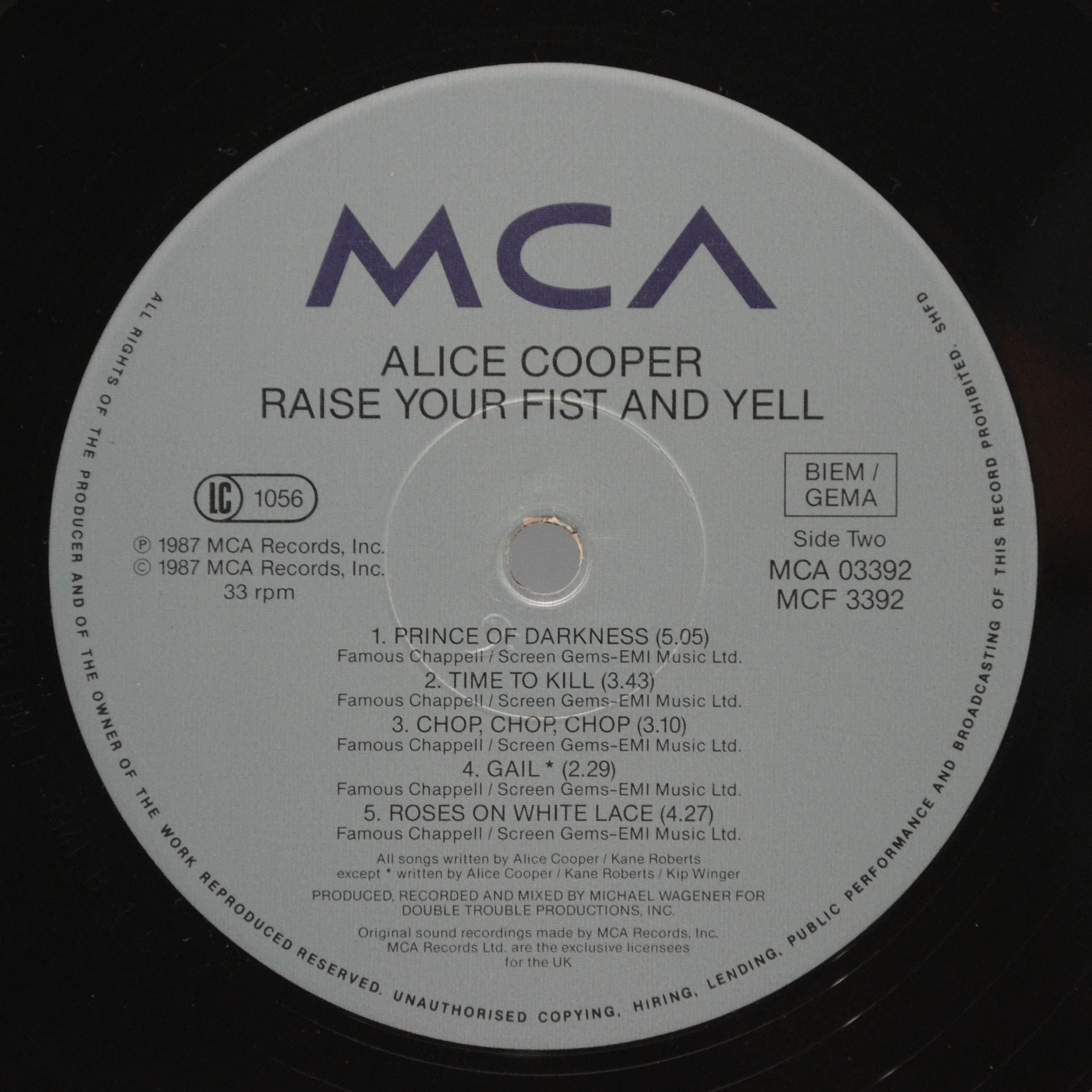 Alice Cooper — Raise Your Fist And Yell, 1987
