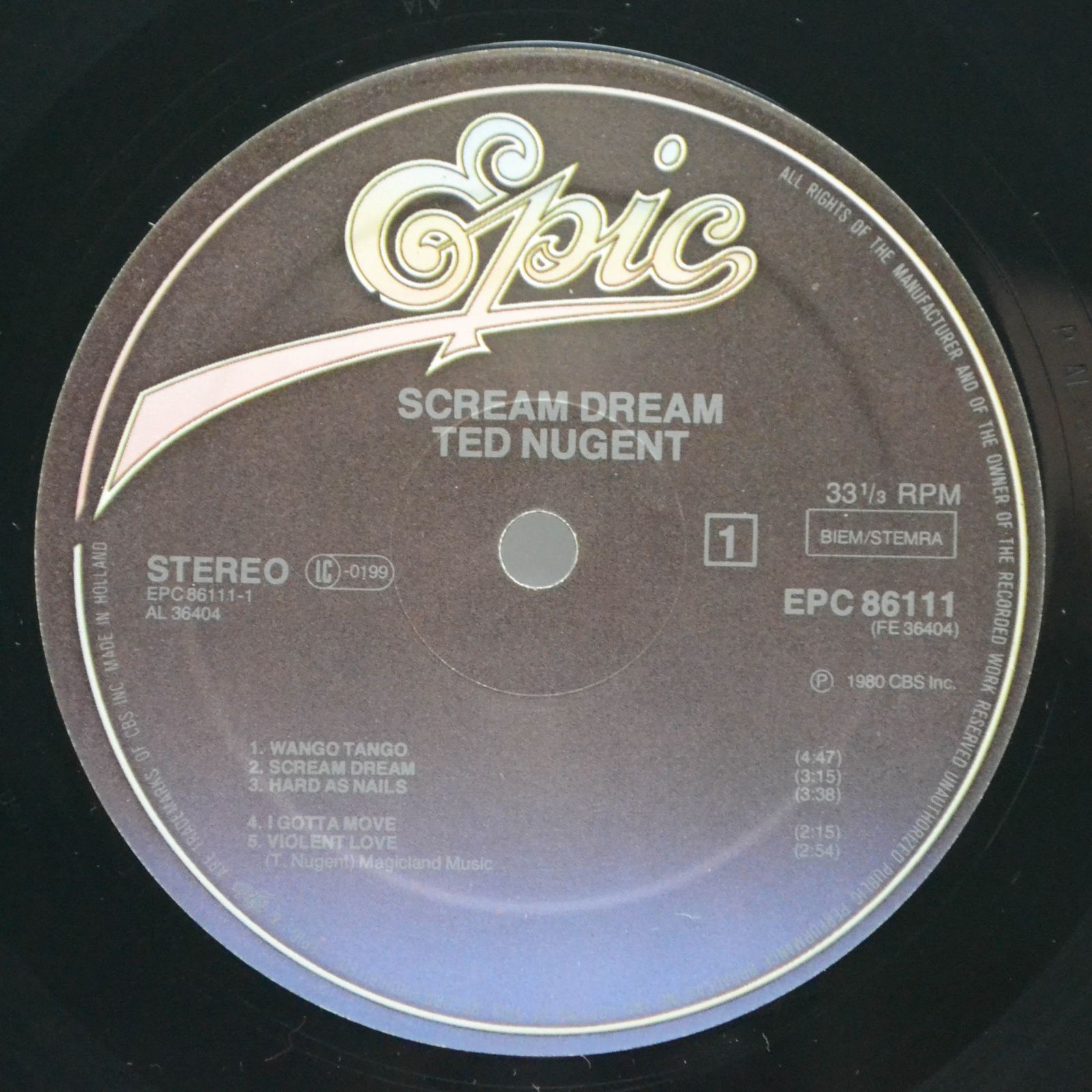 Ted Nugent — Scream Dream, 1980
