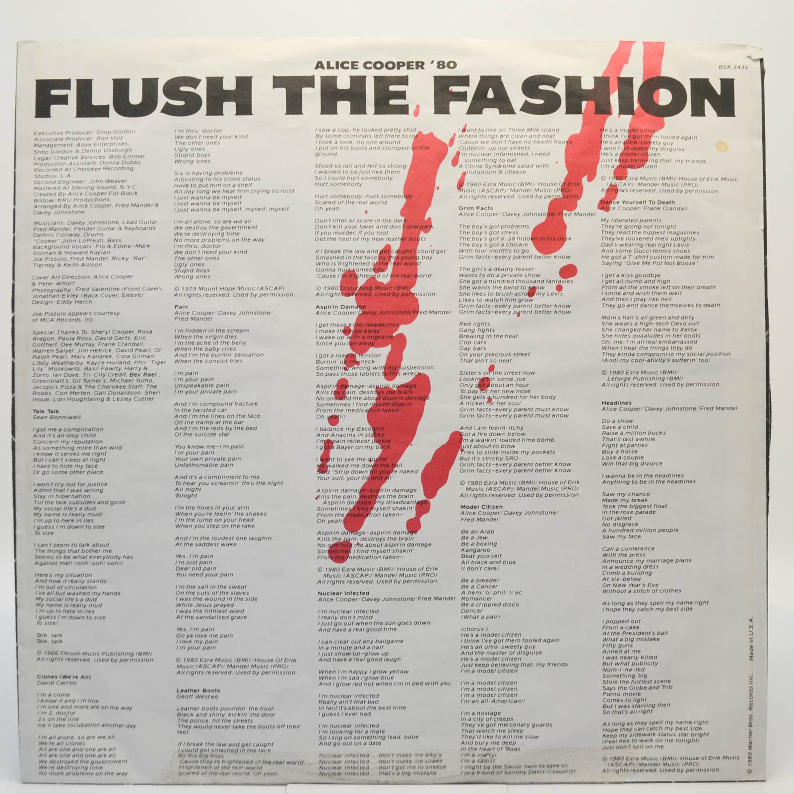 Alice Cooper — Flush The Fashion (USA), 1980