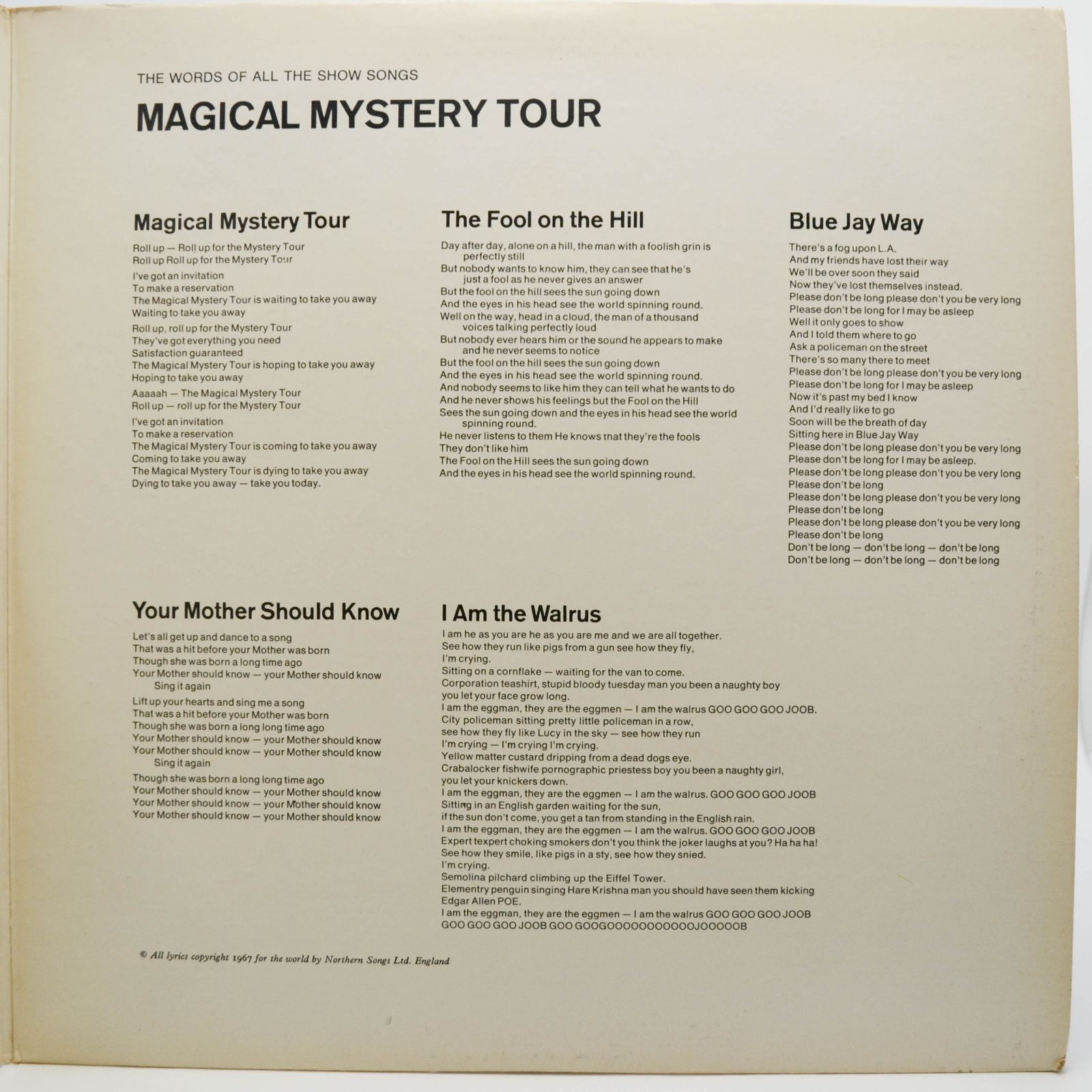 Beatles — Magical Mystery Tour (USA, booklet), 1967