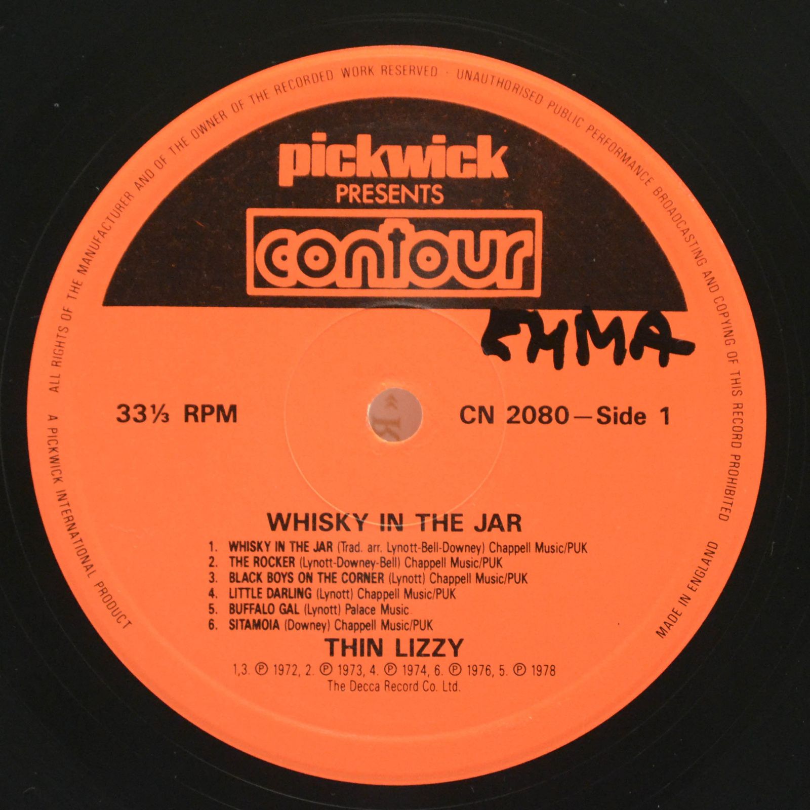 Thin Lizzy — Whisky In The Jar (UK), 1986