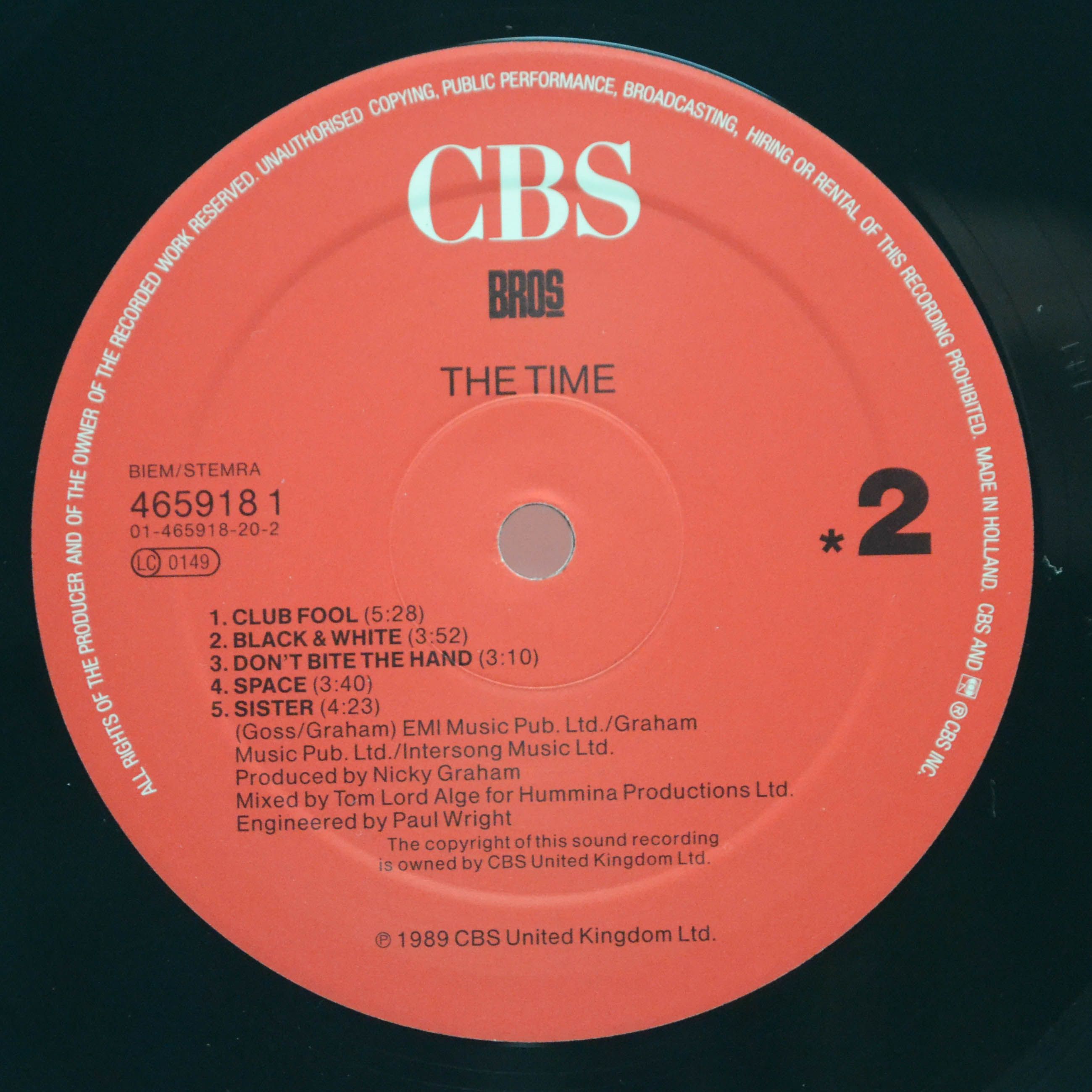 Bros — The Time, 1989