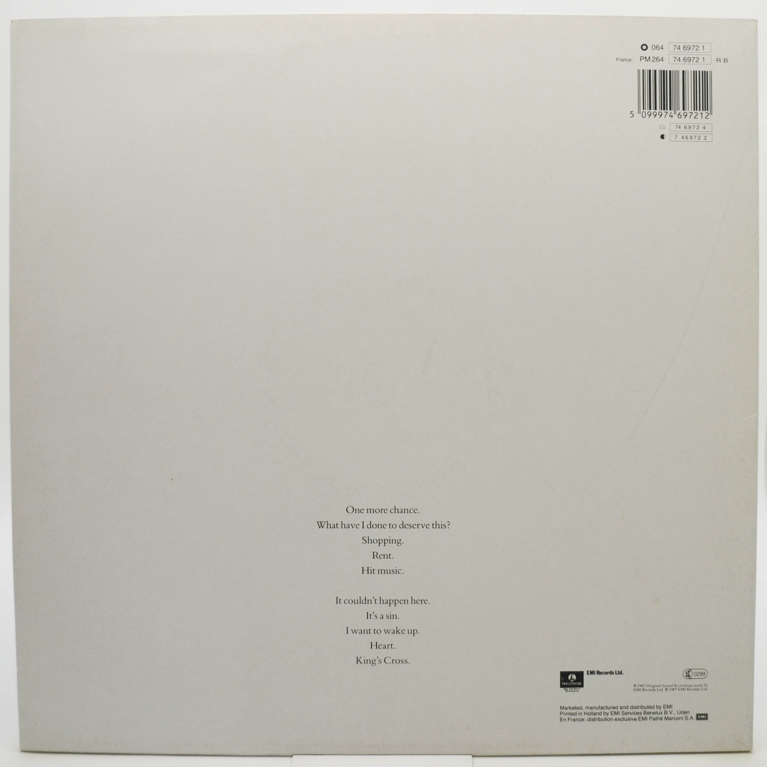 Pet Shop Boys — Actually, 1987