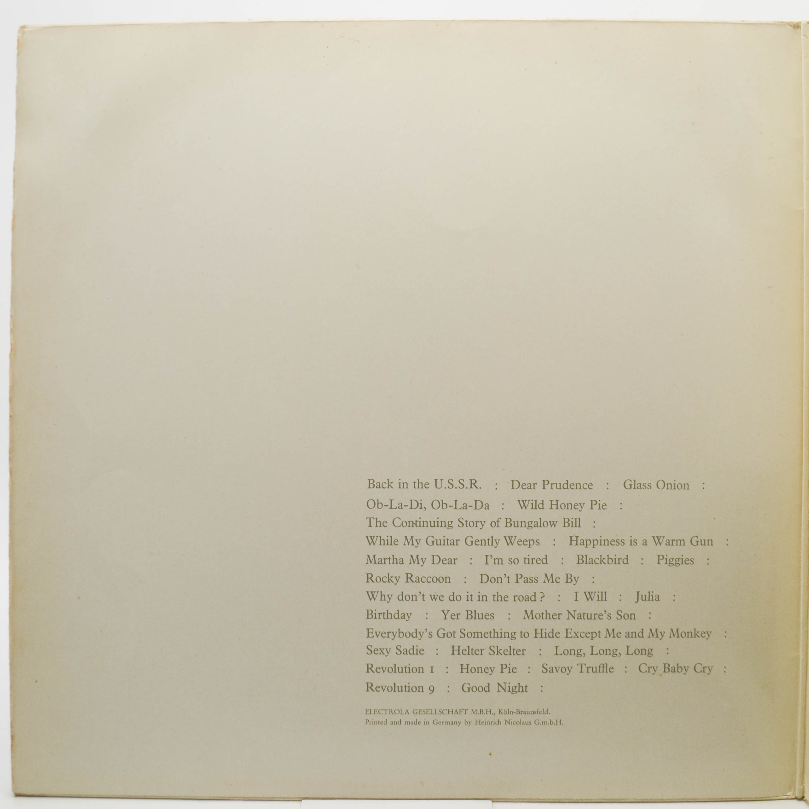 Beatles — The Beatles (2LP), 1968