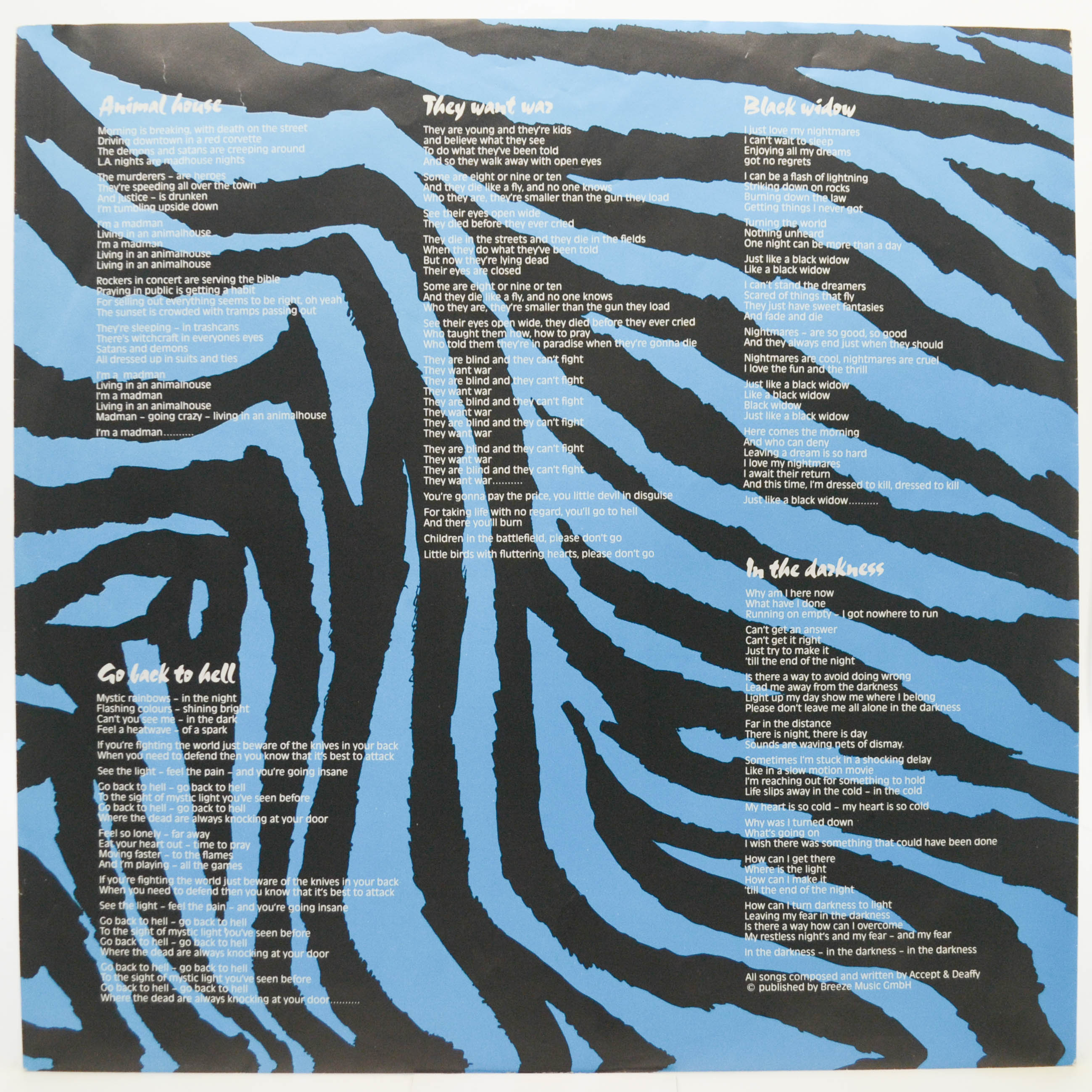 U.D.O. — Animal House, 1987