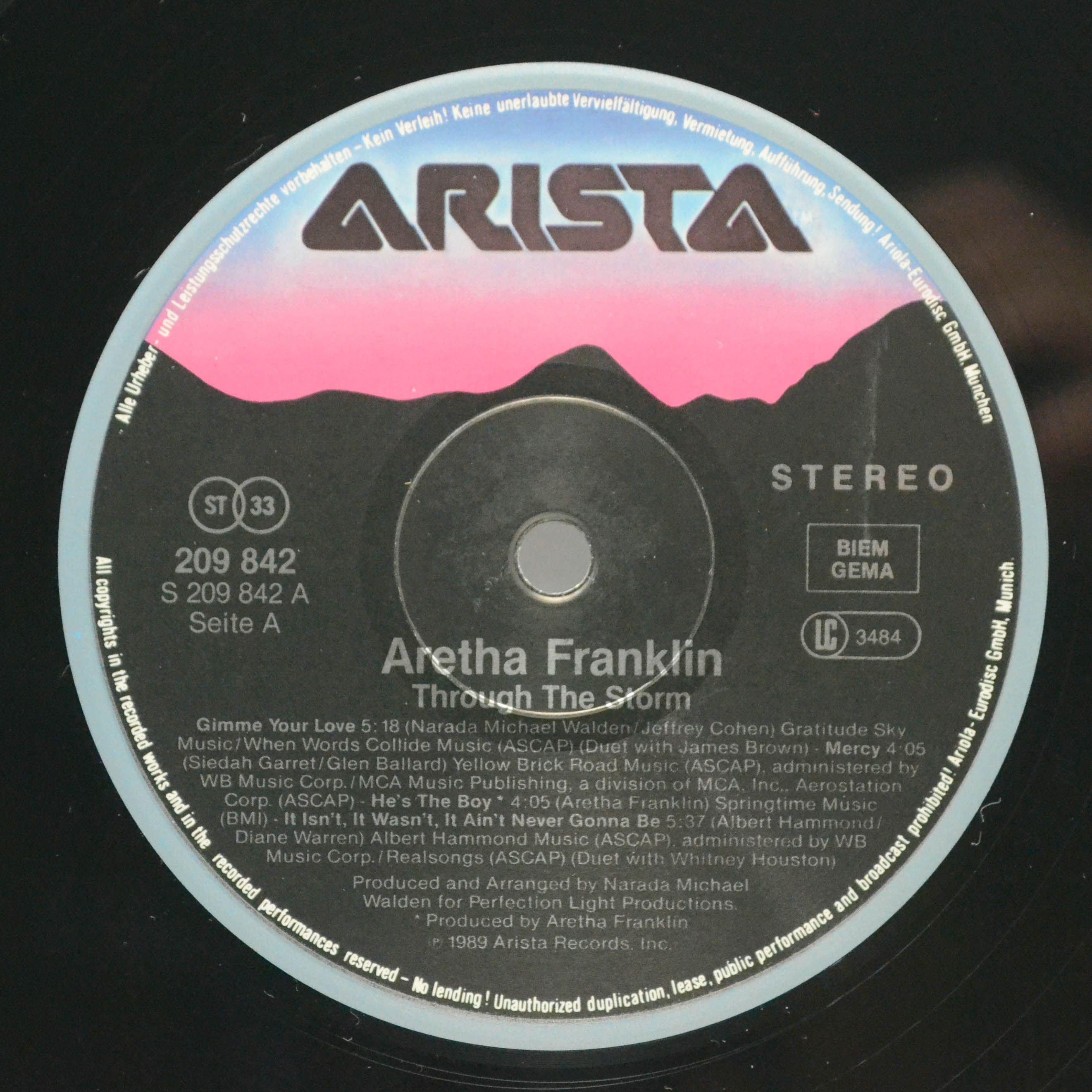 Aretha Franklin — Through The Storm, 1989