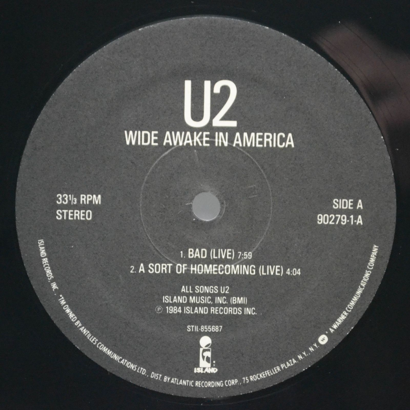 U2 — Wide Awake In America (USA), 1985