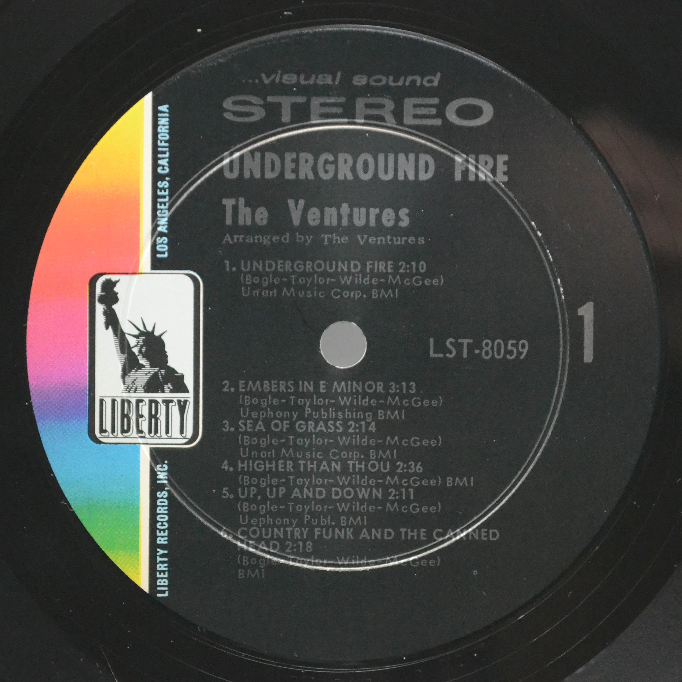 Ventures — Underground Fire (1-st, USA), 1969