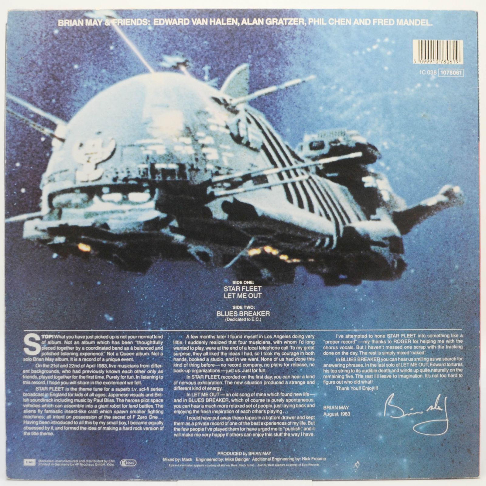 Brian May + Friends — Star Fleet Project, 1983