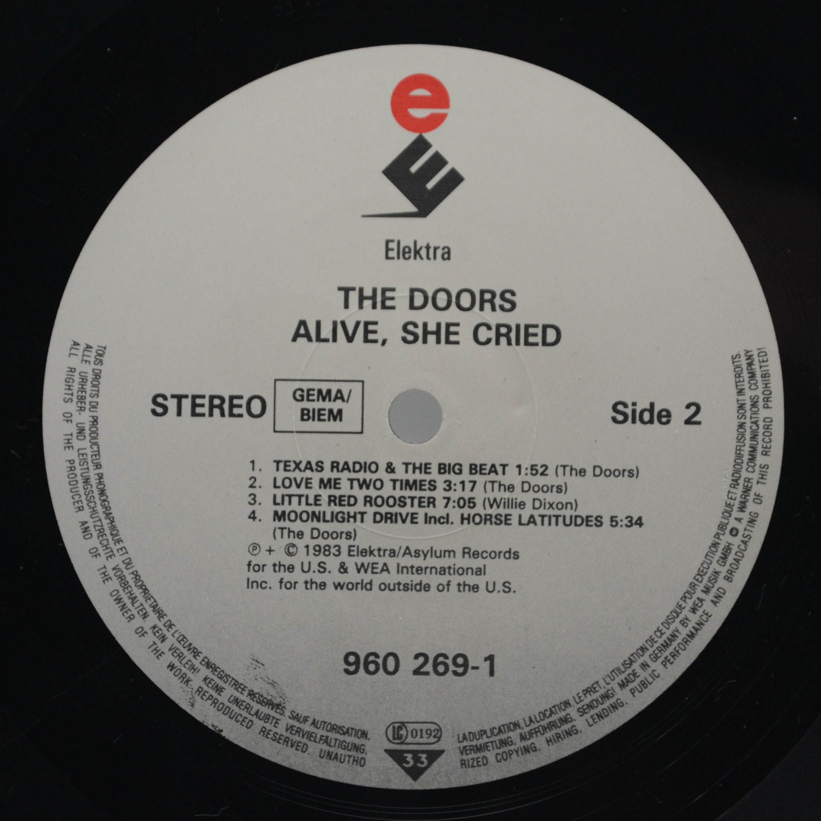 Doors — Alive, She Cried, 1983