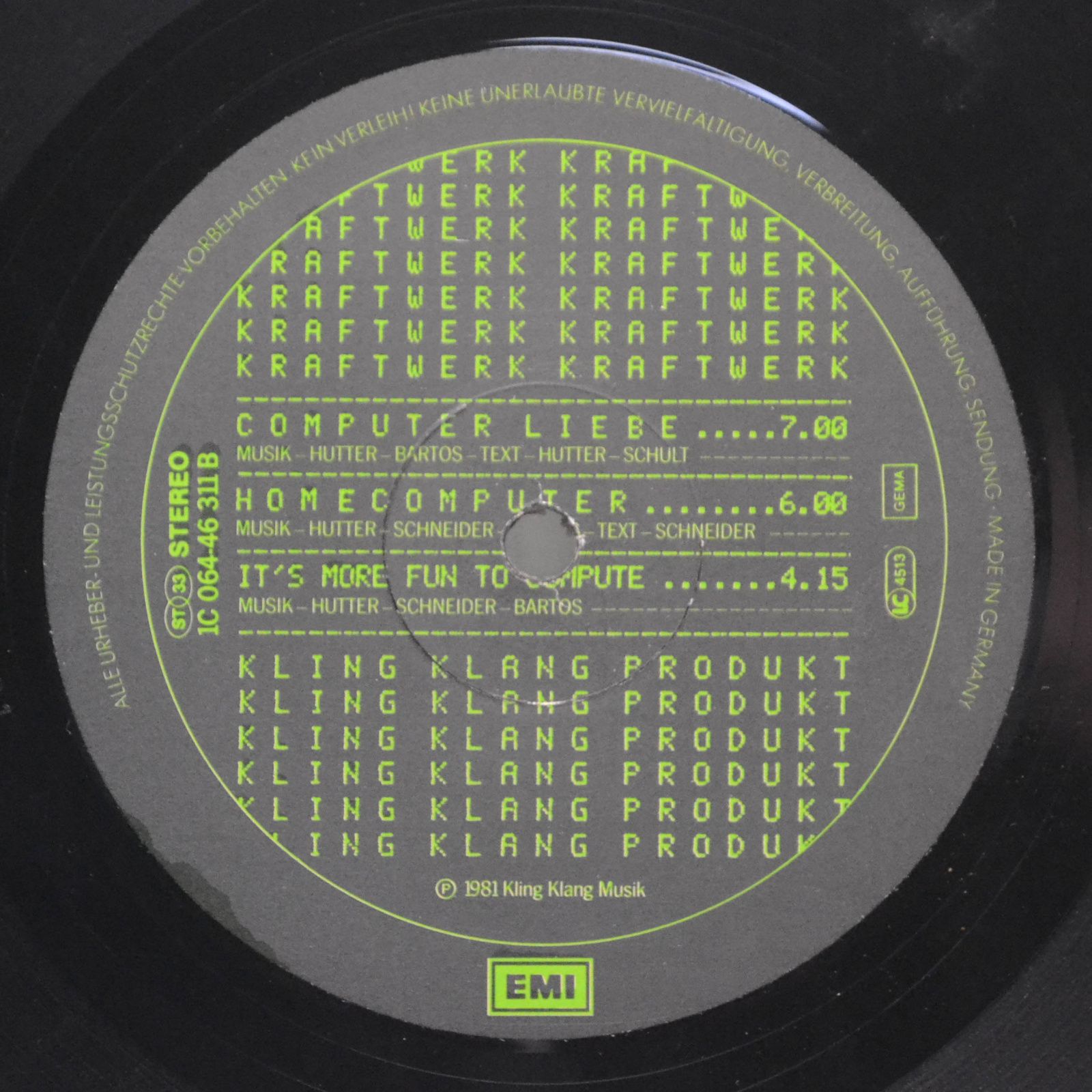 Kraftwerk — Computerwelt, 1981