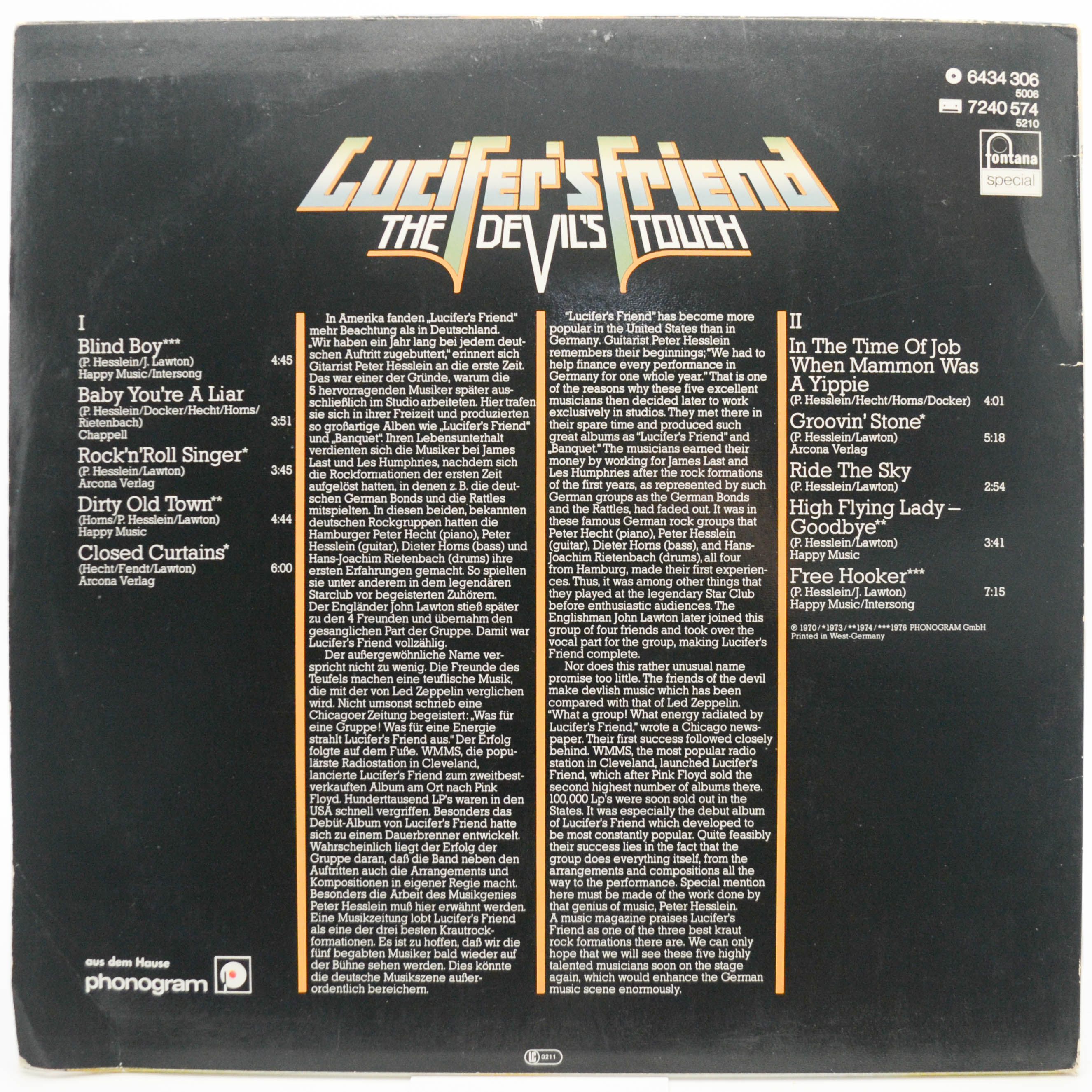 Lucifer's Friend — The Devil's Touch, 1979