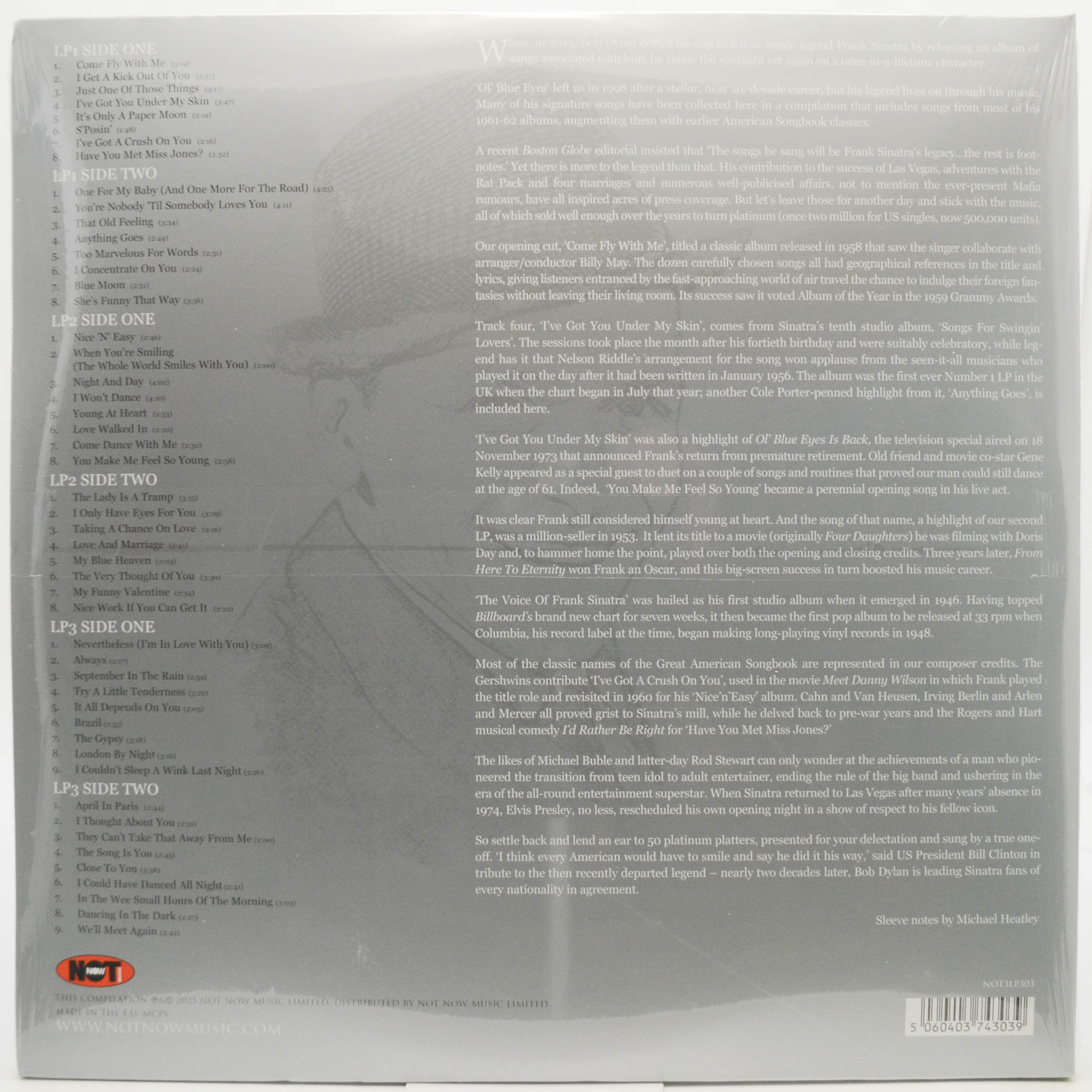 Frank Sinatra — The Platinum Collection (3LP, UK), 2015