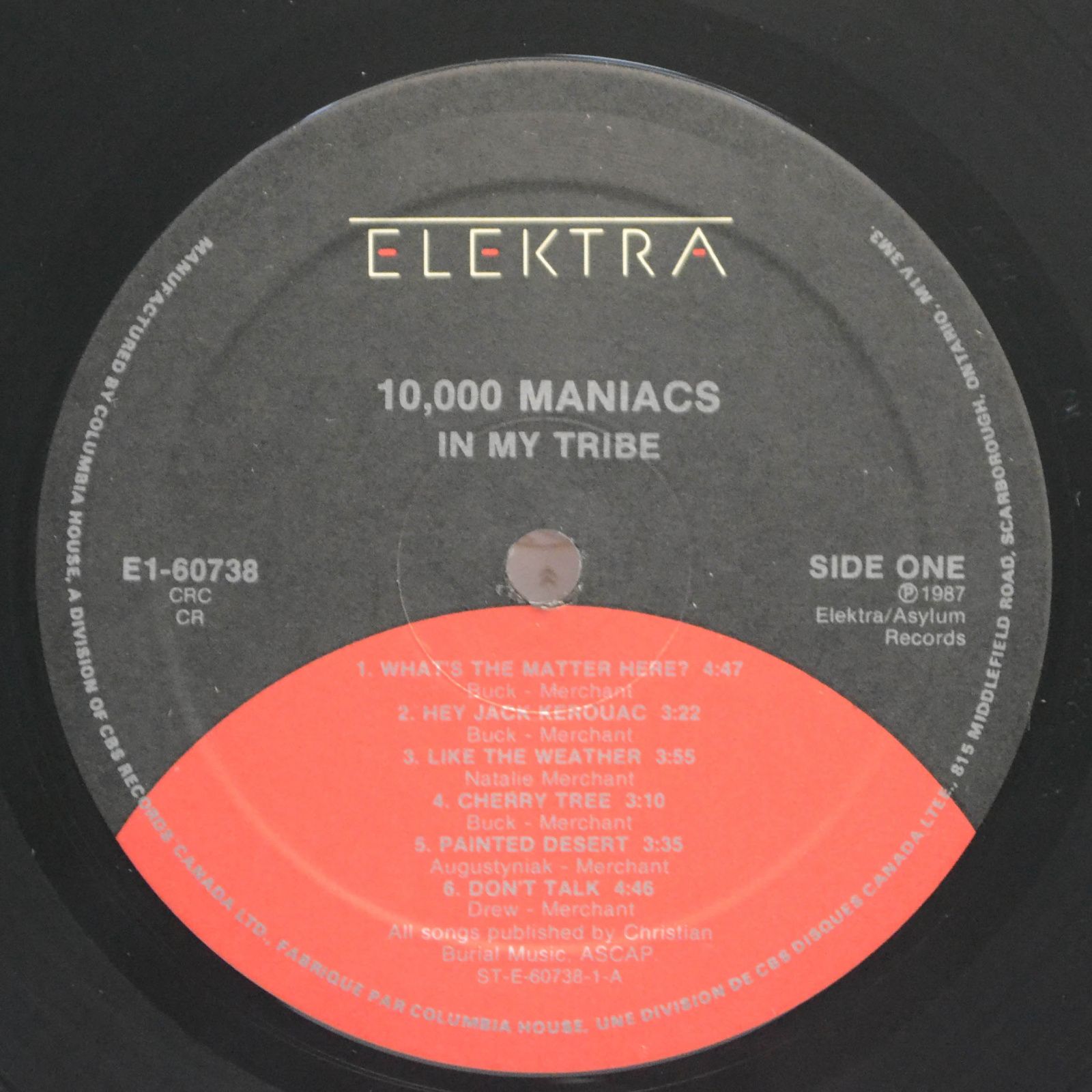 10,000 Maniacs — In My Tribe, 1987