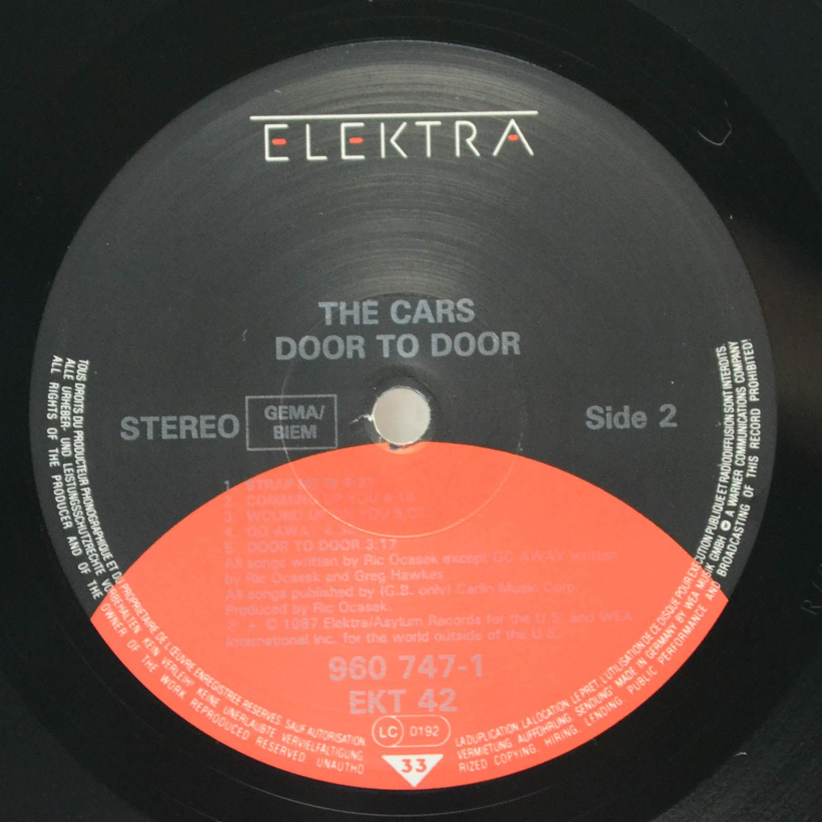 Cars — Door To Door, 1987