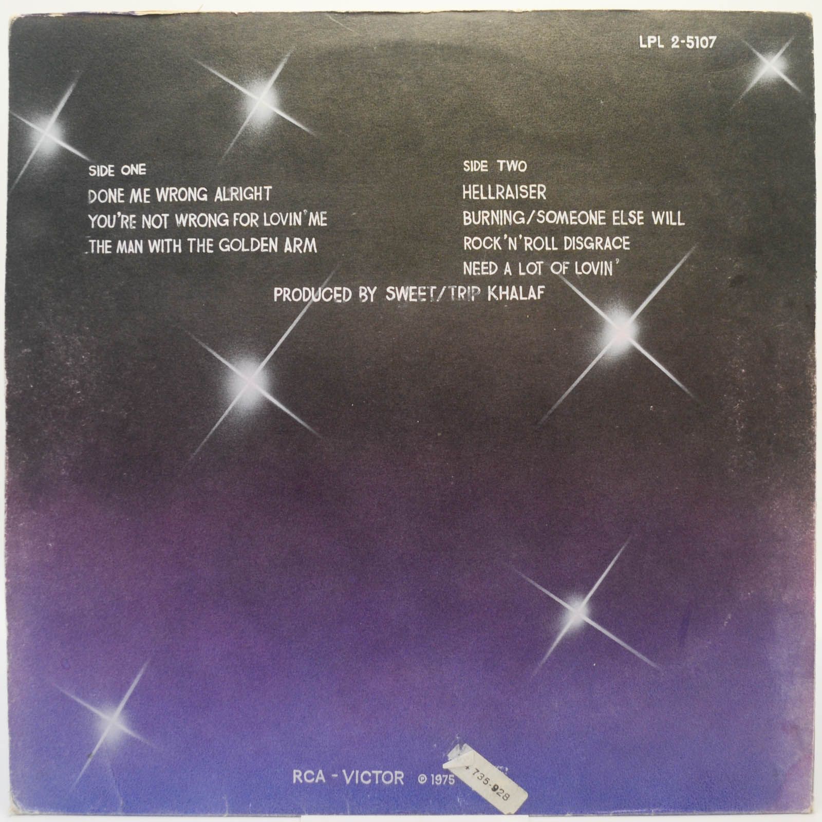 Sweet — Strung Up, 1975