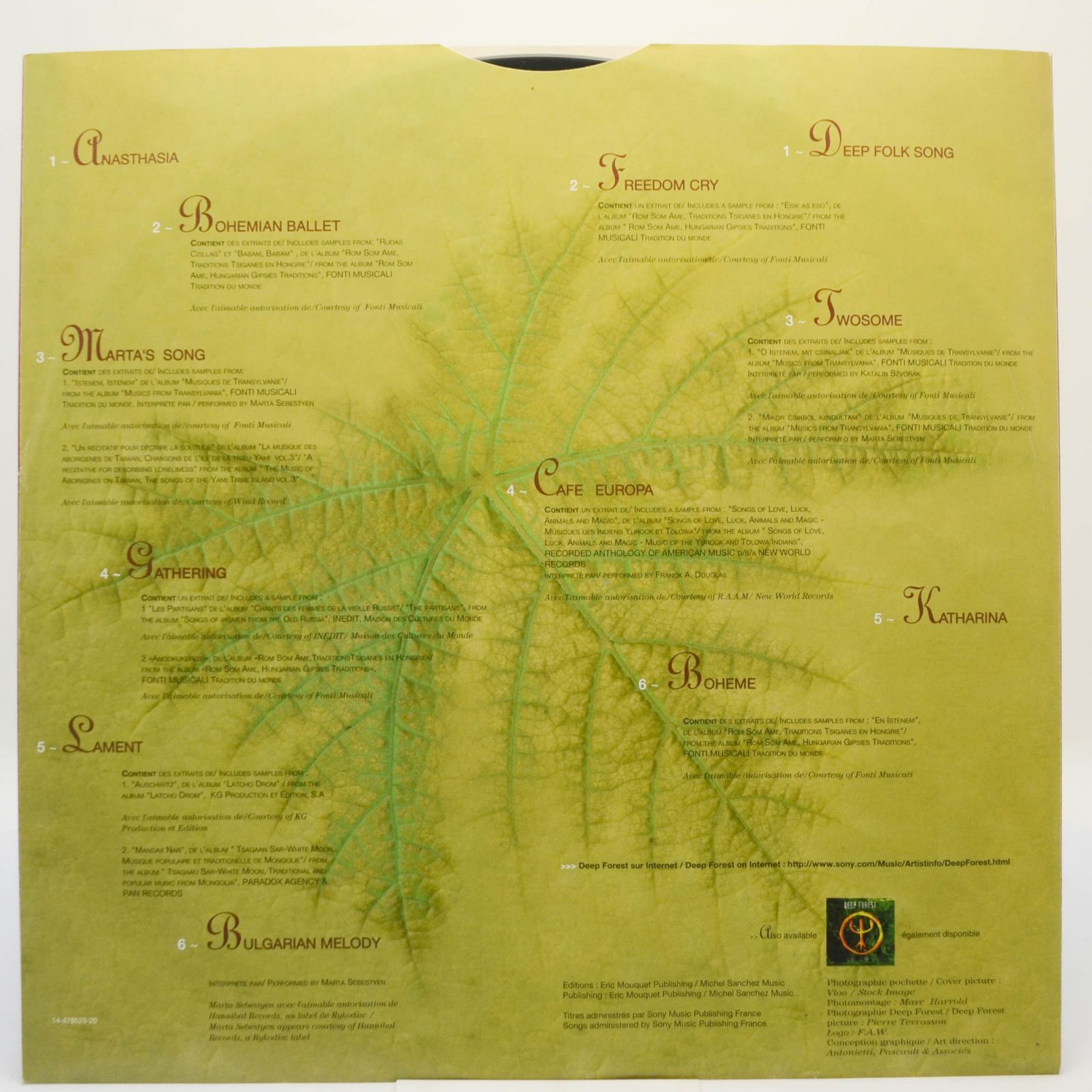 Deep Forest — Boheme, 1995