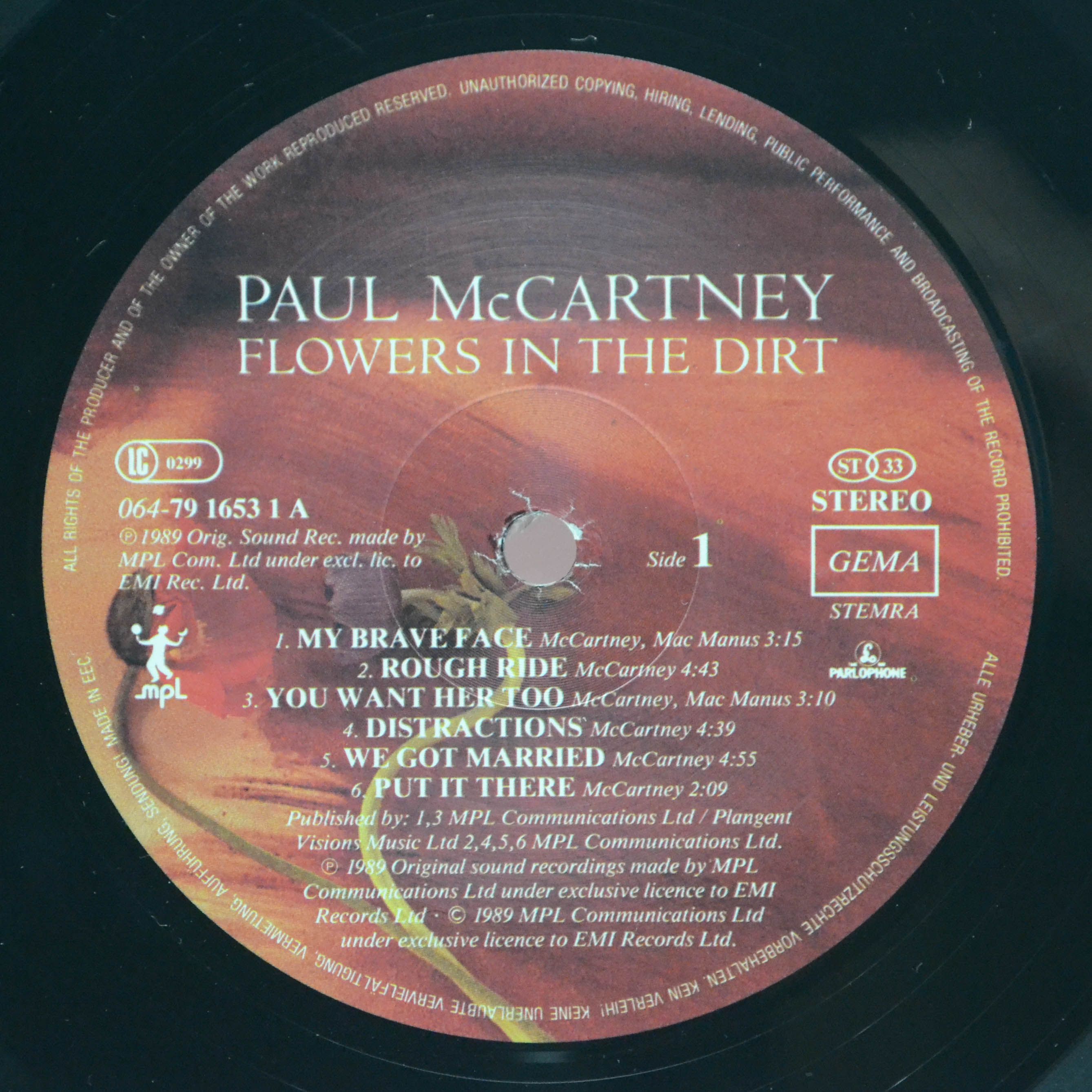 Paul McCartney — Flowers In The Dirt, 1989