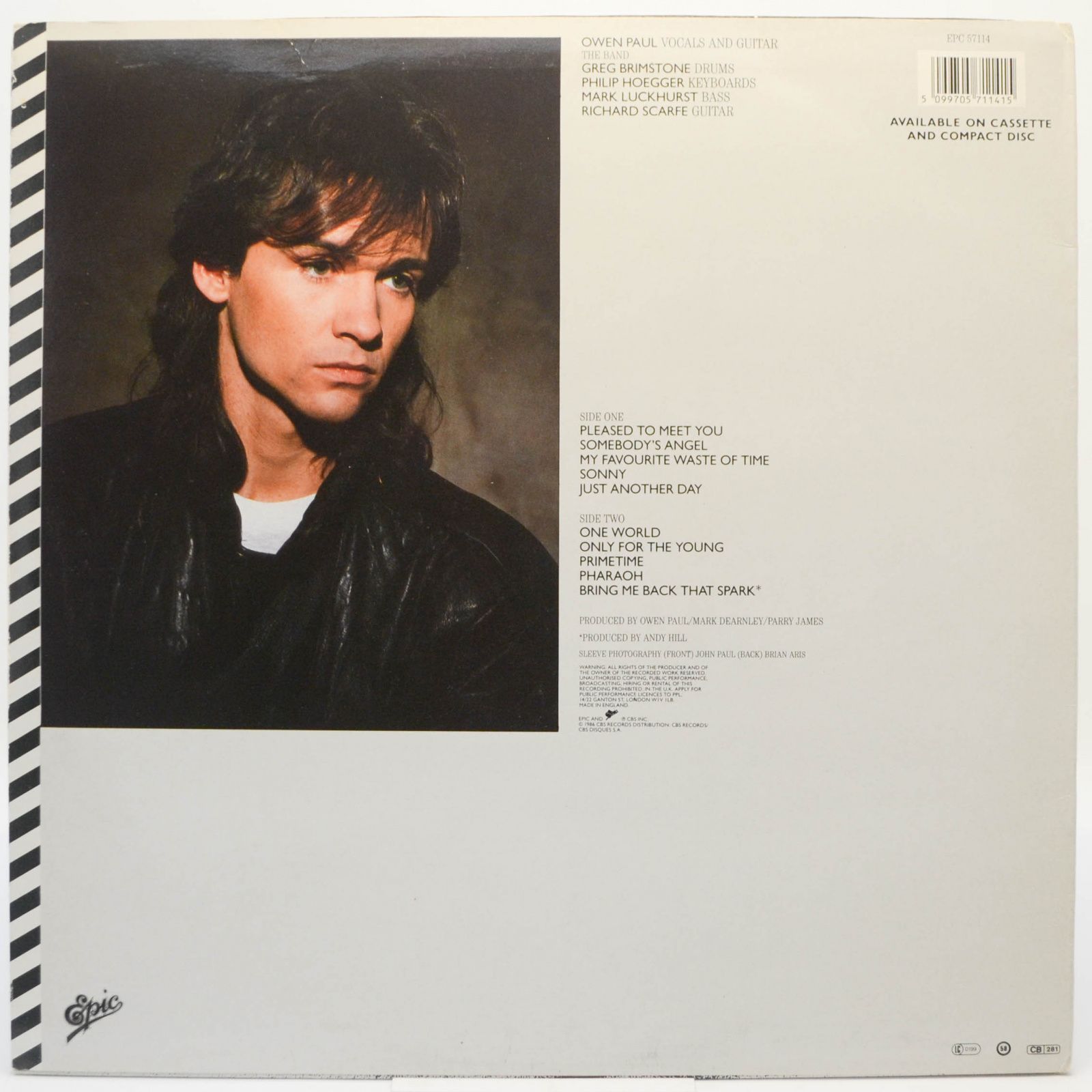 Owen Paul — As It Is ..., 1986