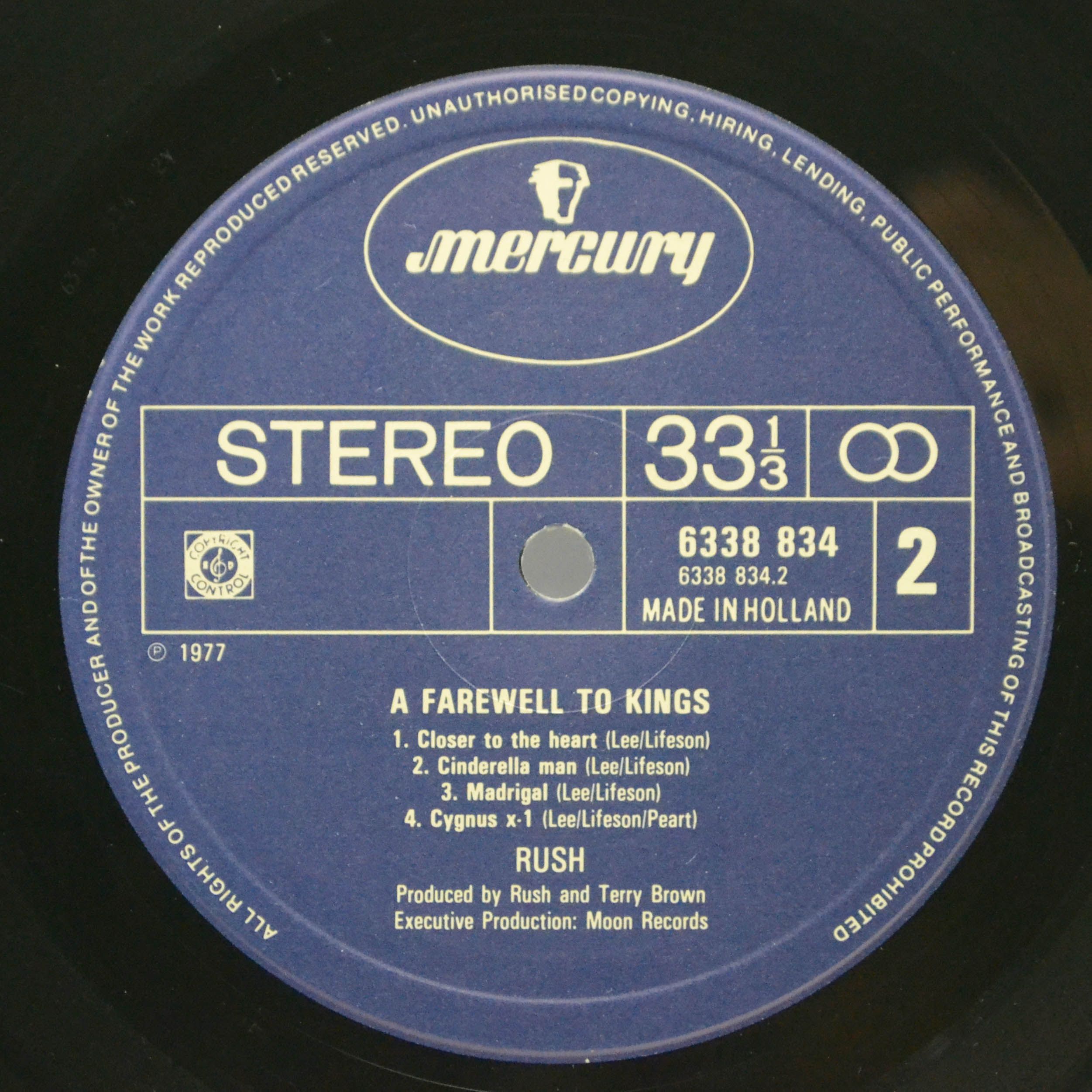 Rush — A Farewell To Kings, 1977