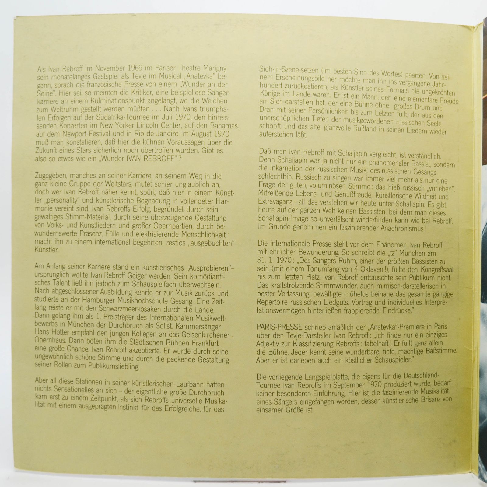 Ivan Rebroff — Kosaken Müssen Reiten, 1970