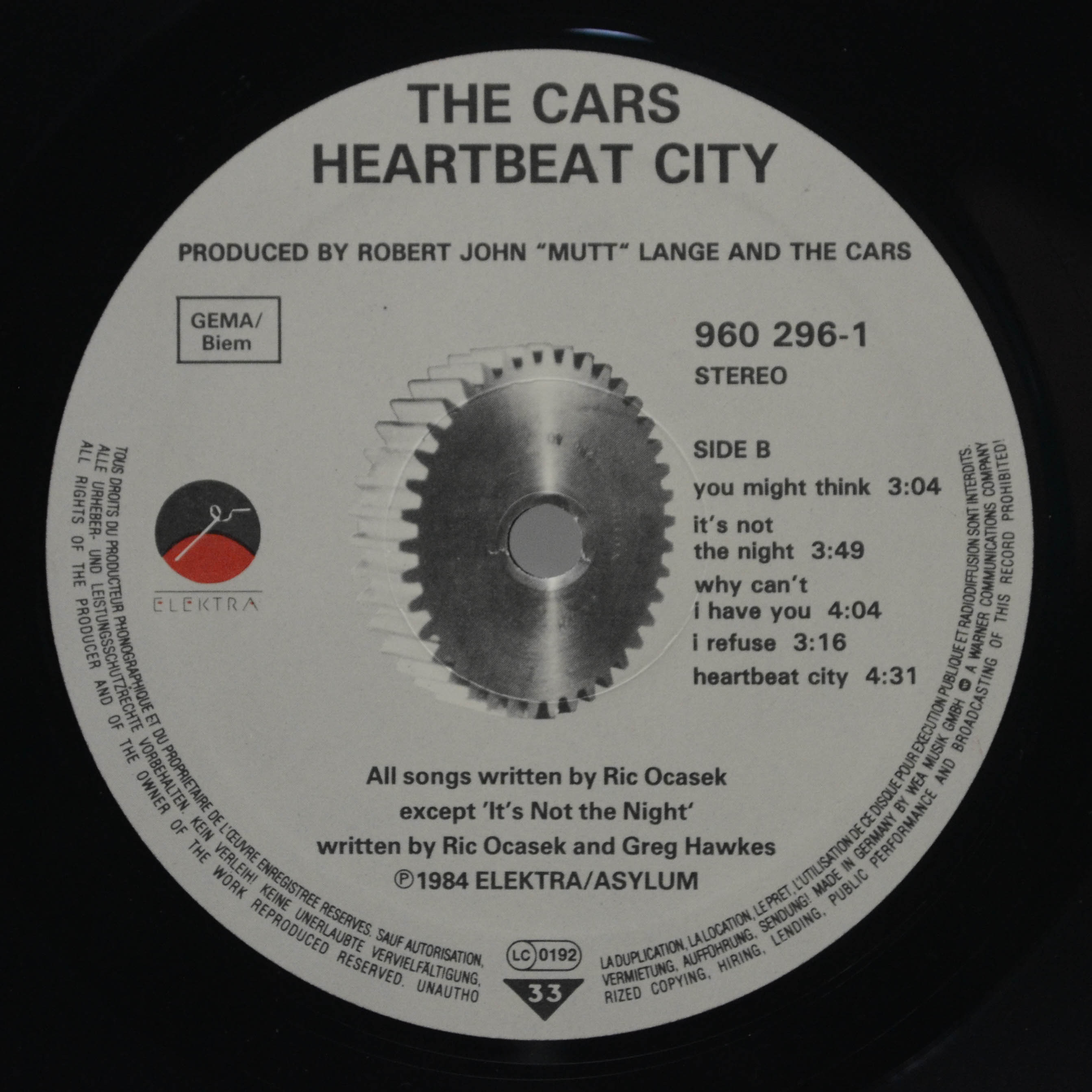 Cars — Heartbeat City, 1984