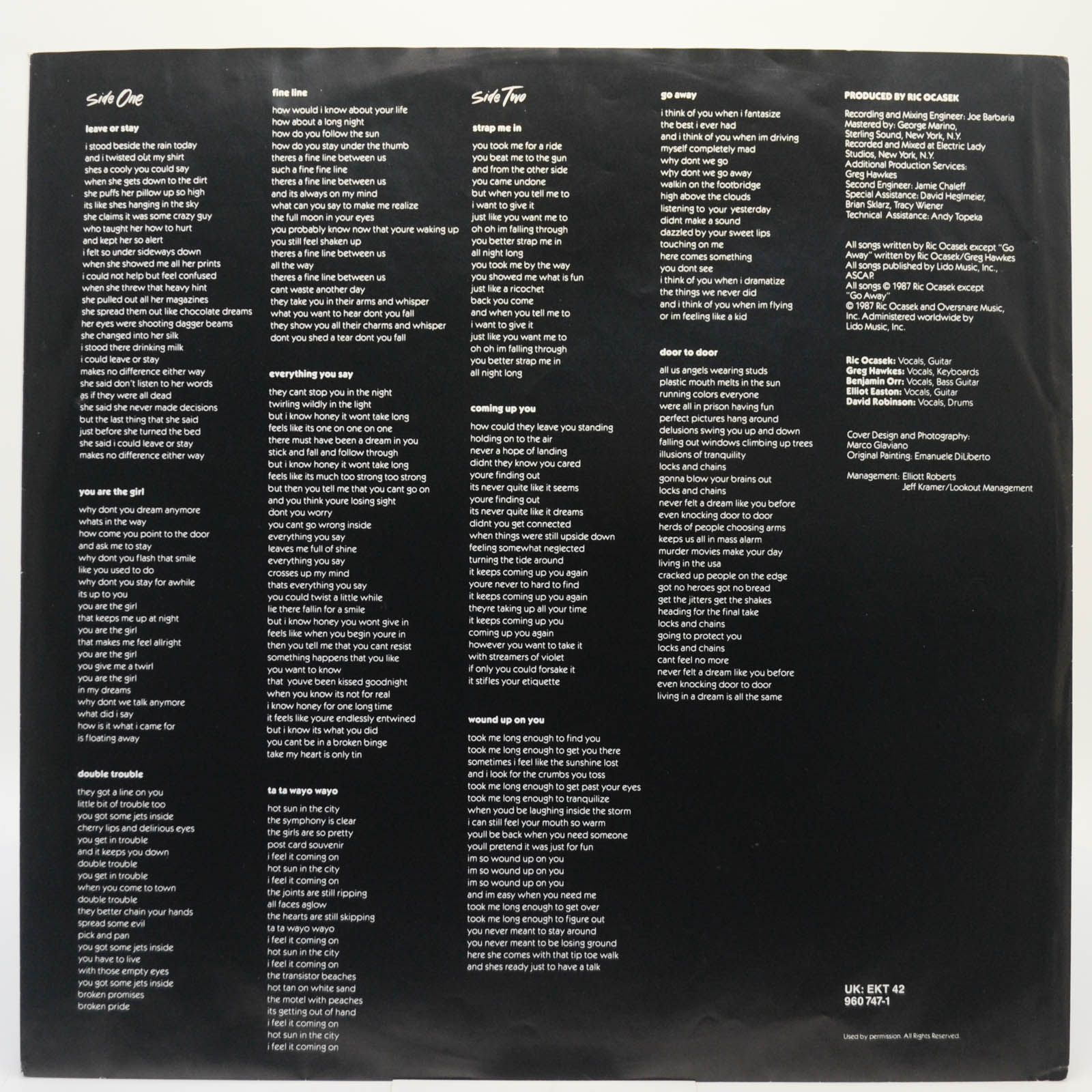 Cars — Door To Door, 1987