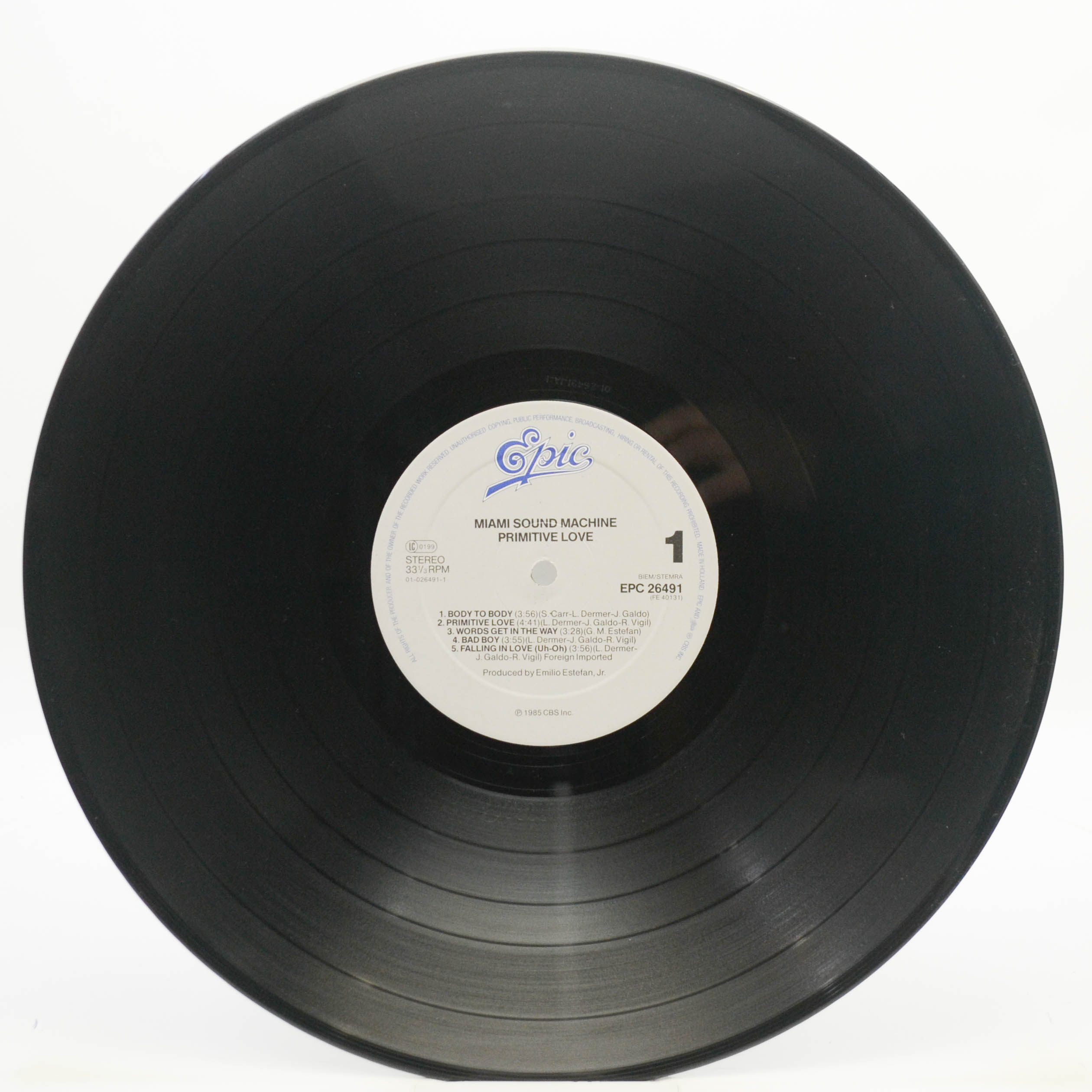 Miami Sound Machine — Primitive Love, 1985