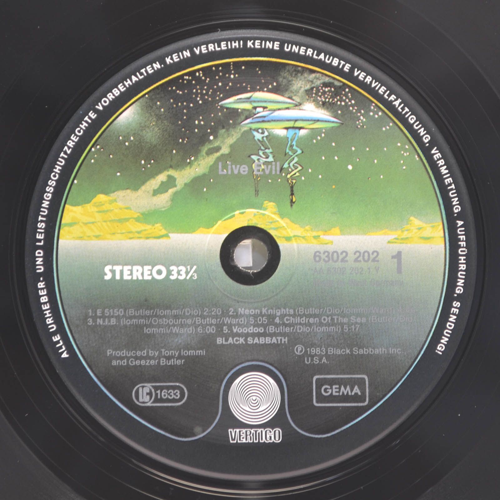Black Sabbath — Live Evil (2LP), 1983
