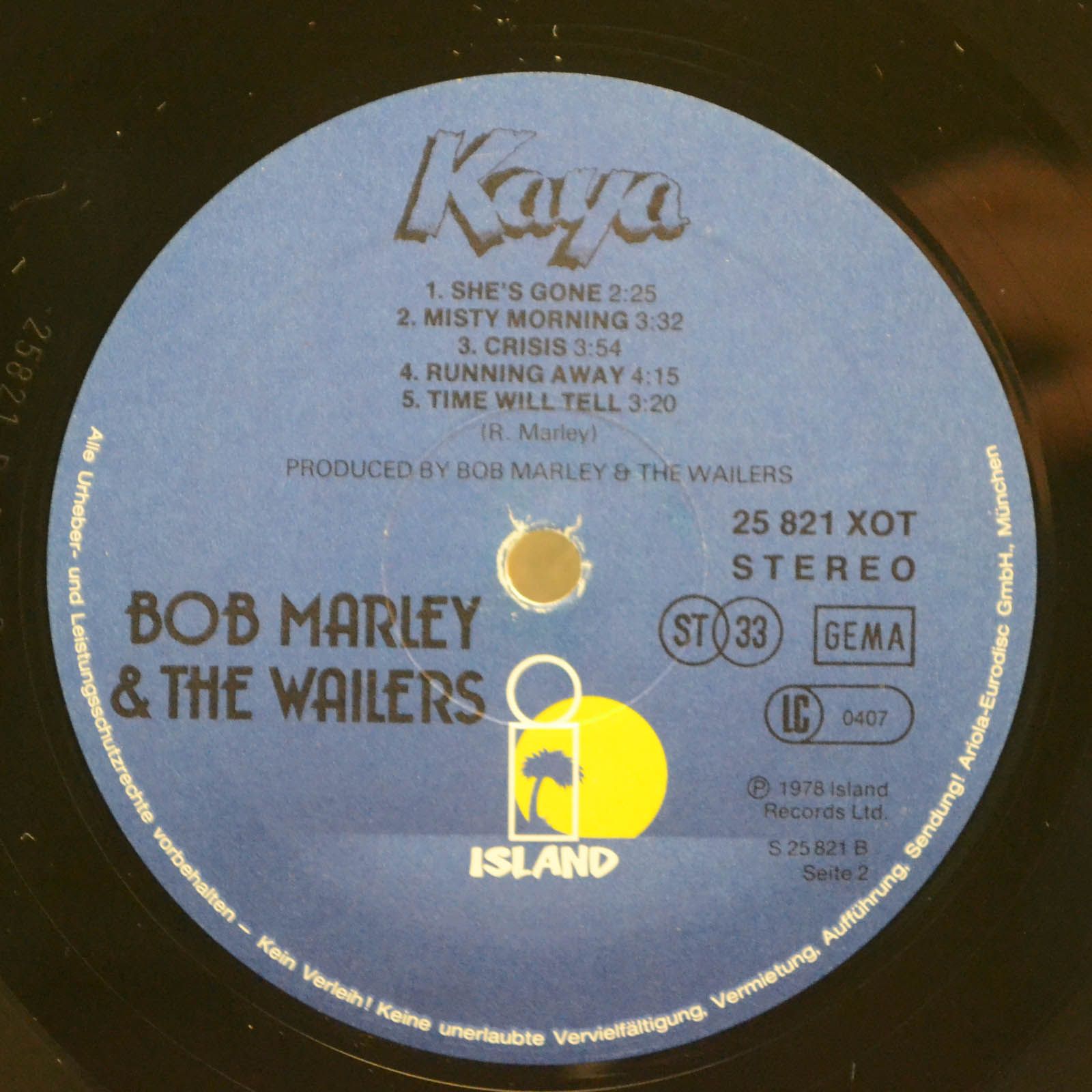 Bob Marley & The Wailers — Kaya, 1978