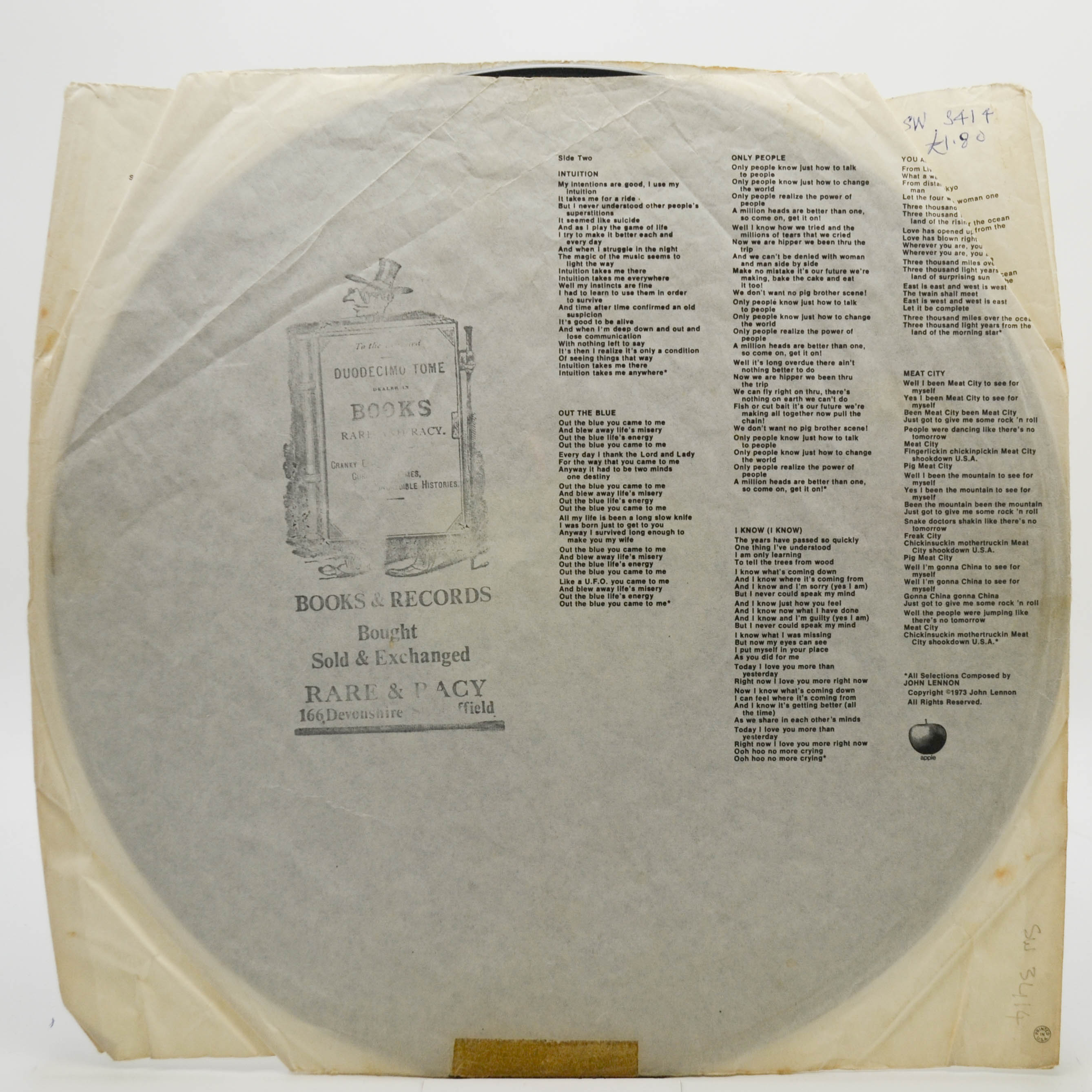 John Lennon — Mind Games (USA), 1973