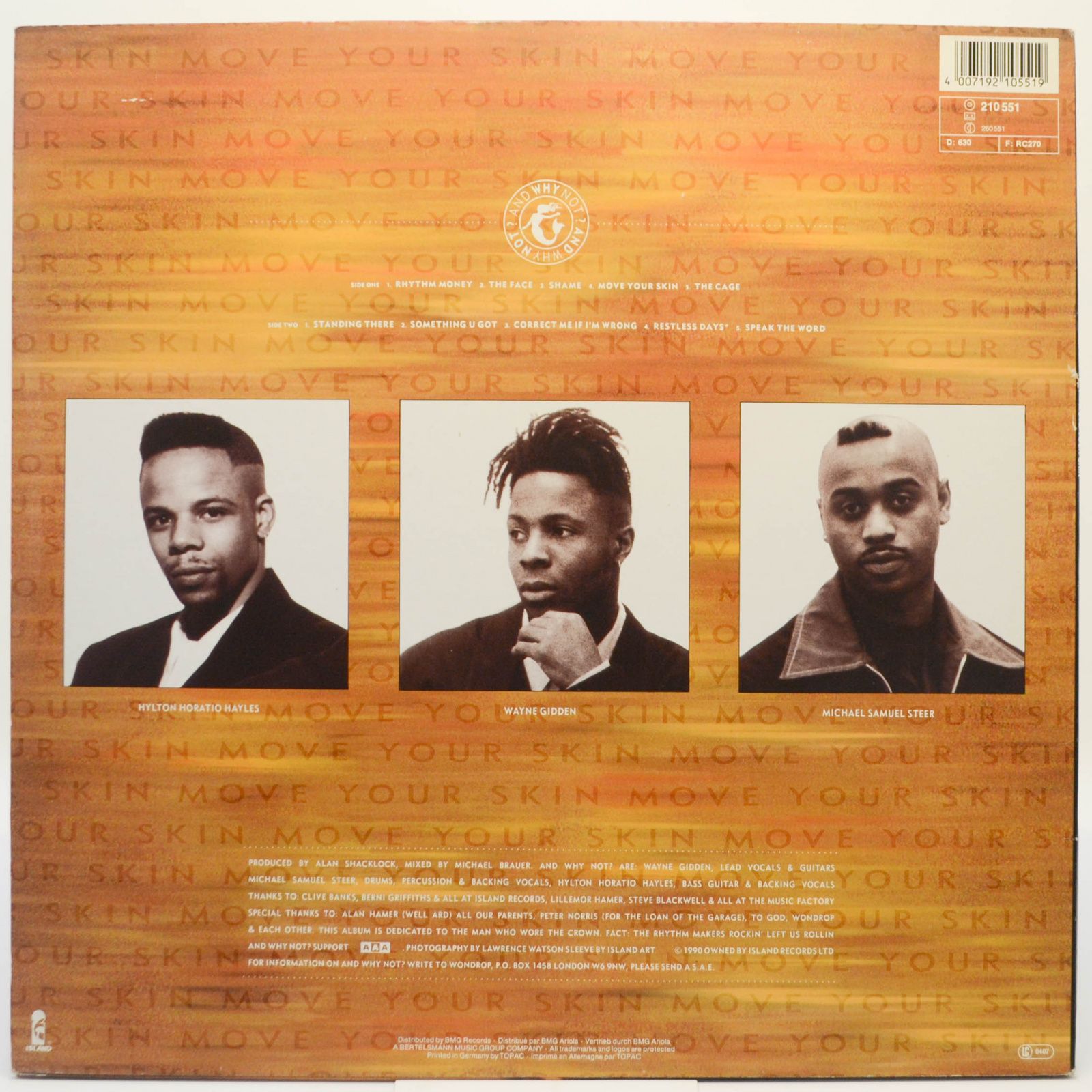 And Why Not — Move Your Skin, 1990