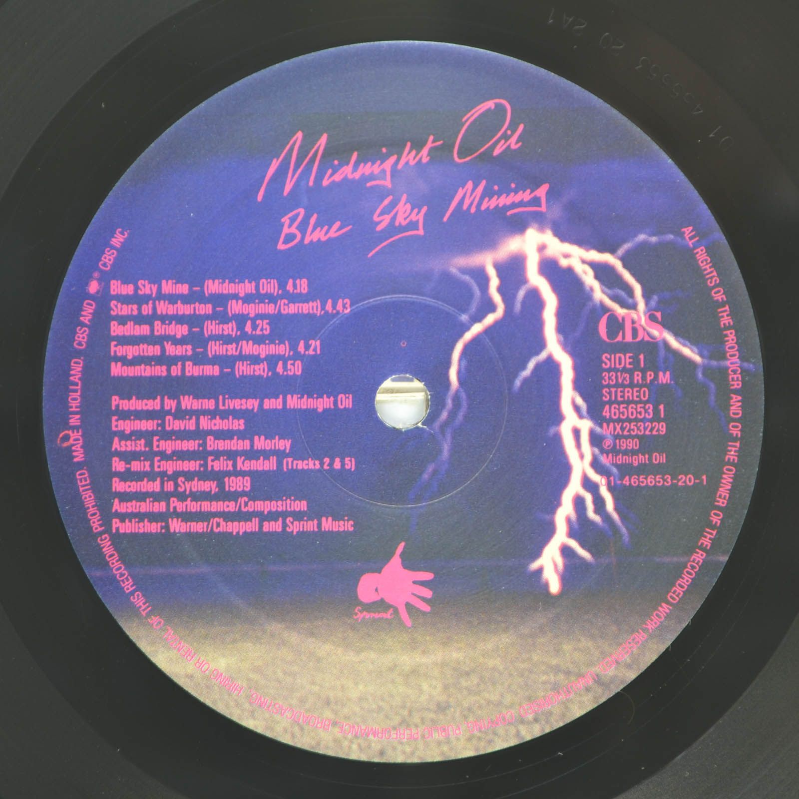 Midnight Oil — Blue Sky Mining, 1990