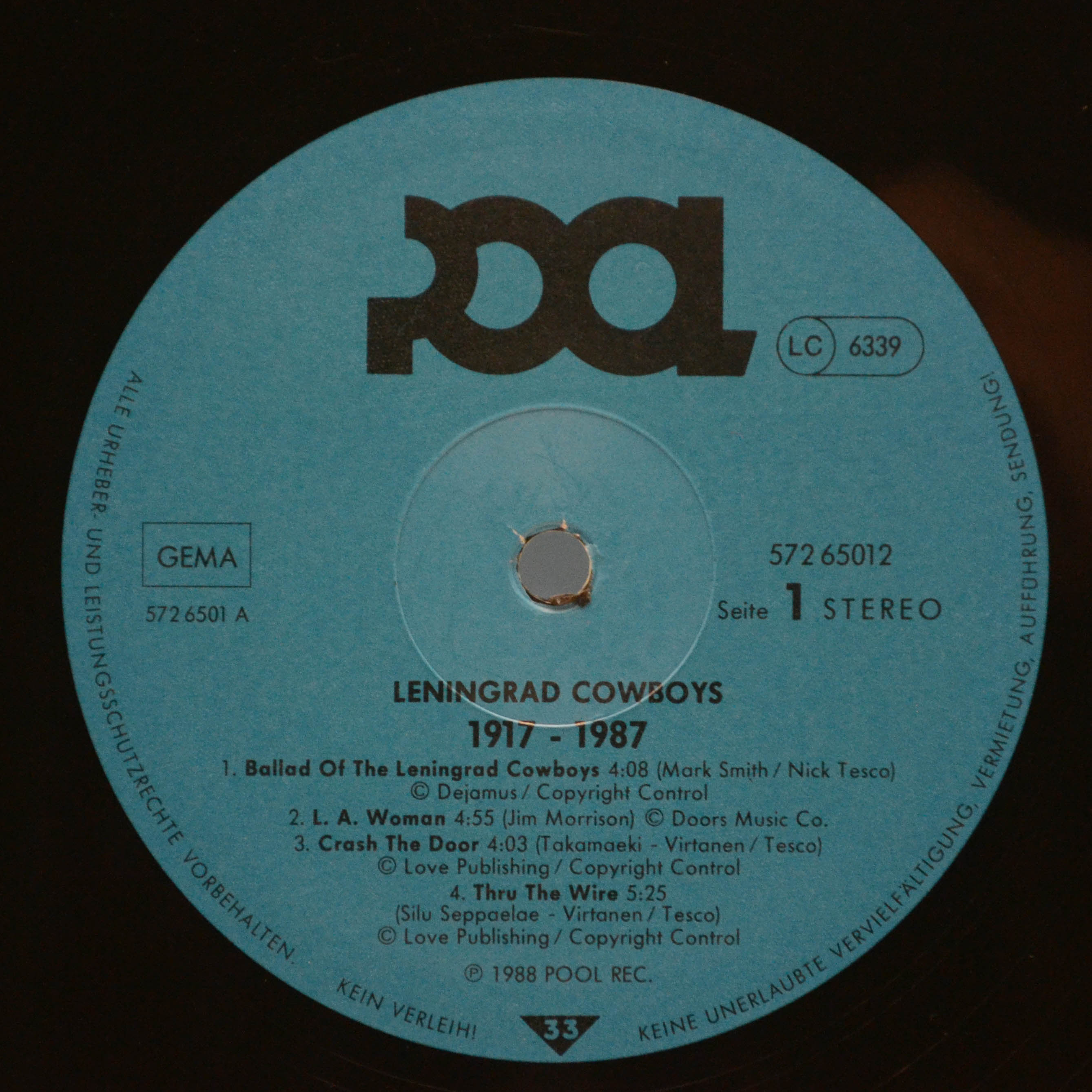 Leningrad Cowboys — 1917 - 1987, 1988