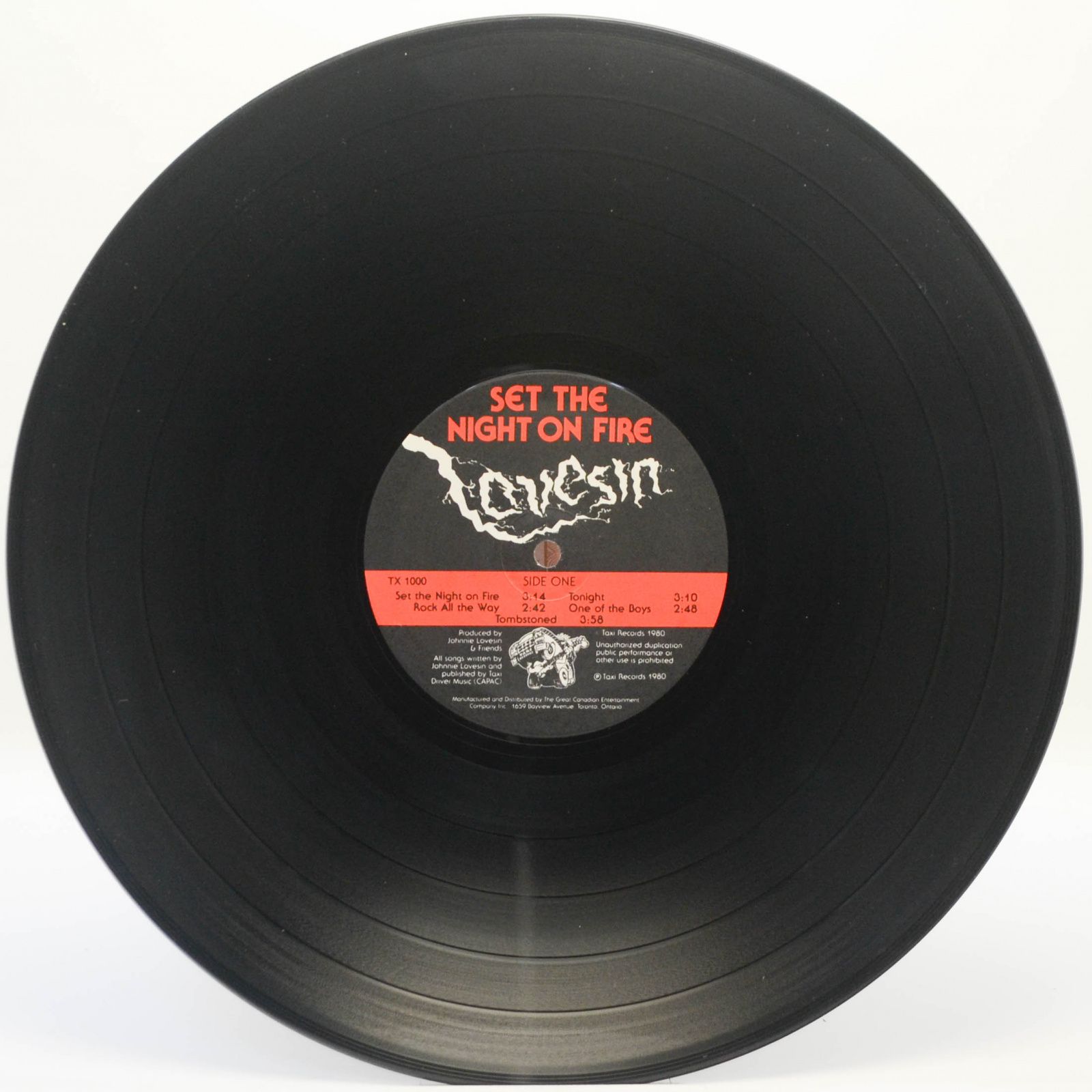 Lovesin — Set The Night On Fire, 1980