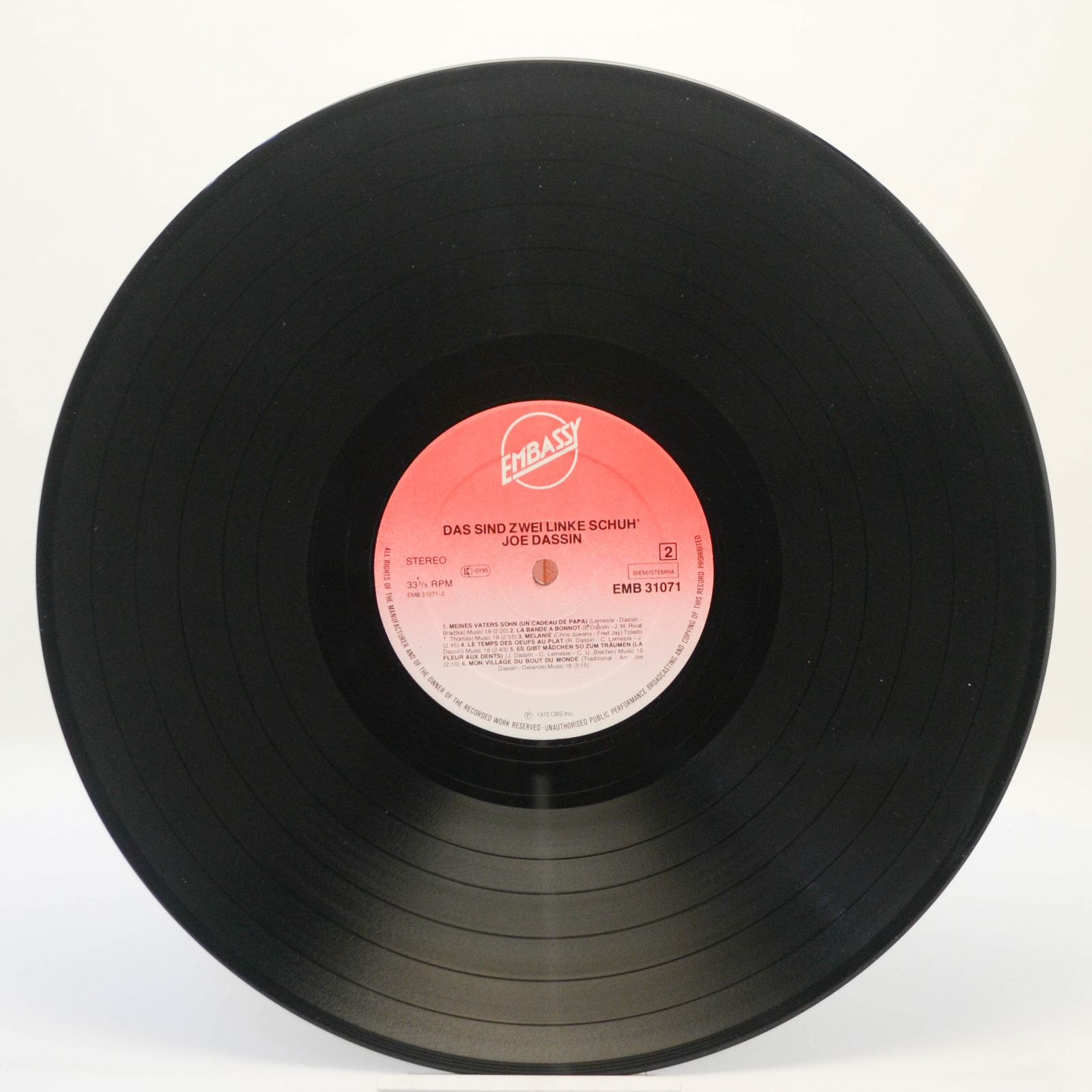 Joe Dassin — Das Sind Zwei Linke Schuh', 1972