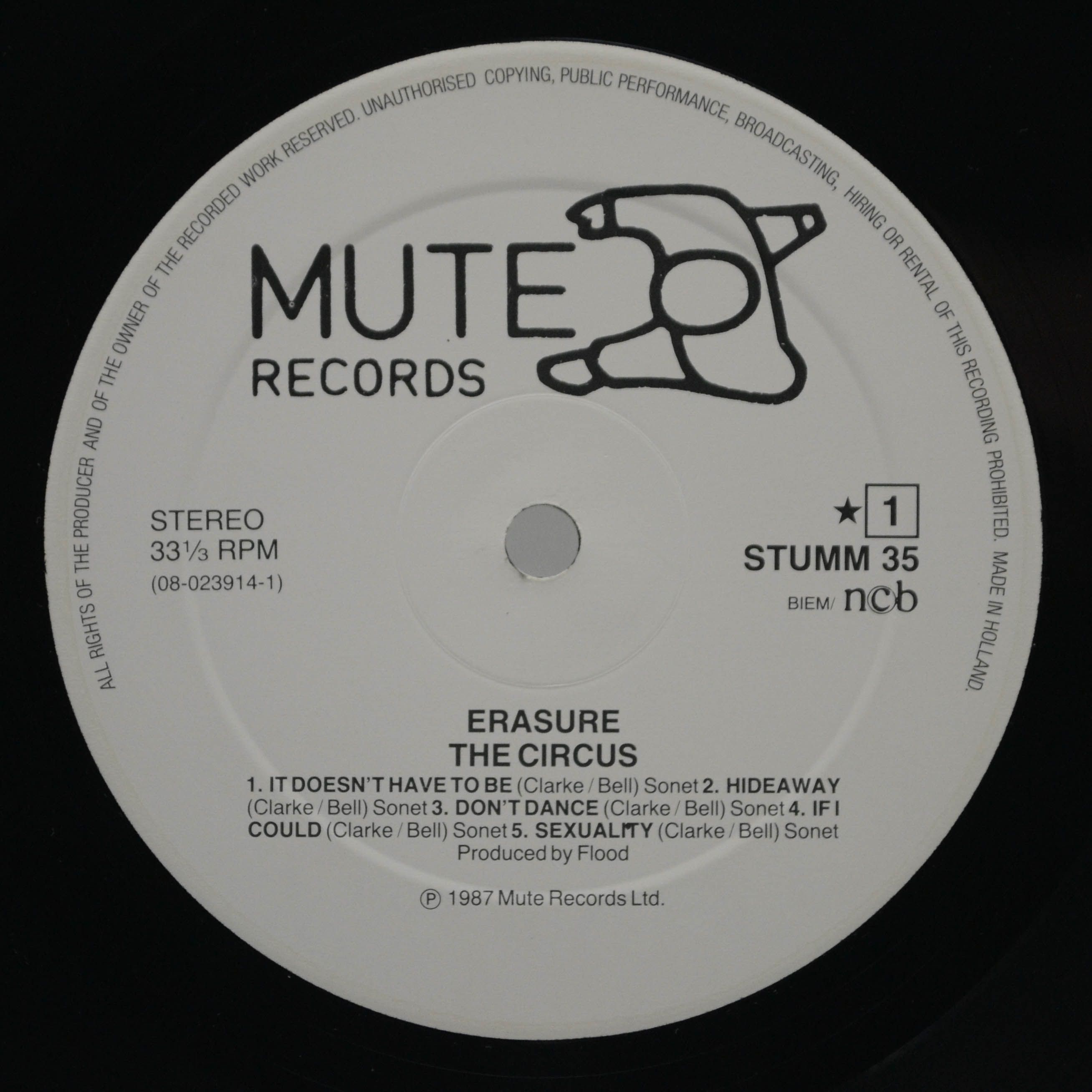 Erasure — The Circus, 1987