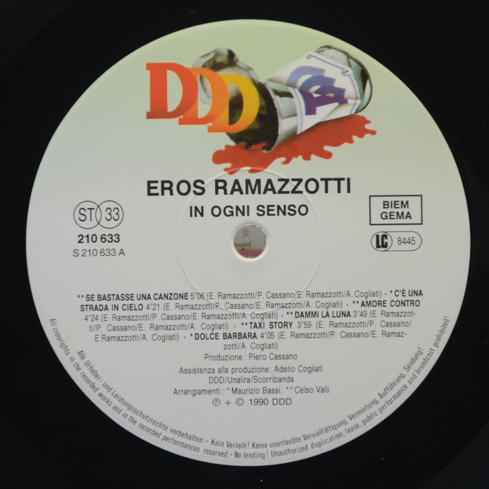 Eros Ramazzotti — In Ogni Senso, 1990