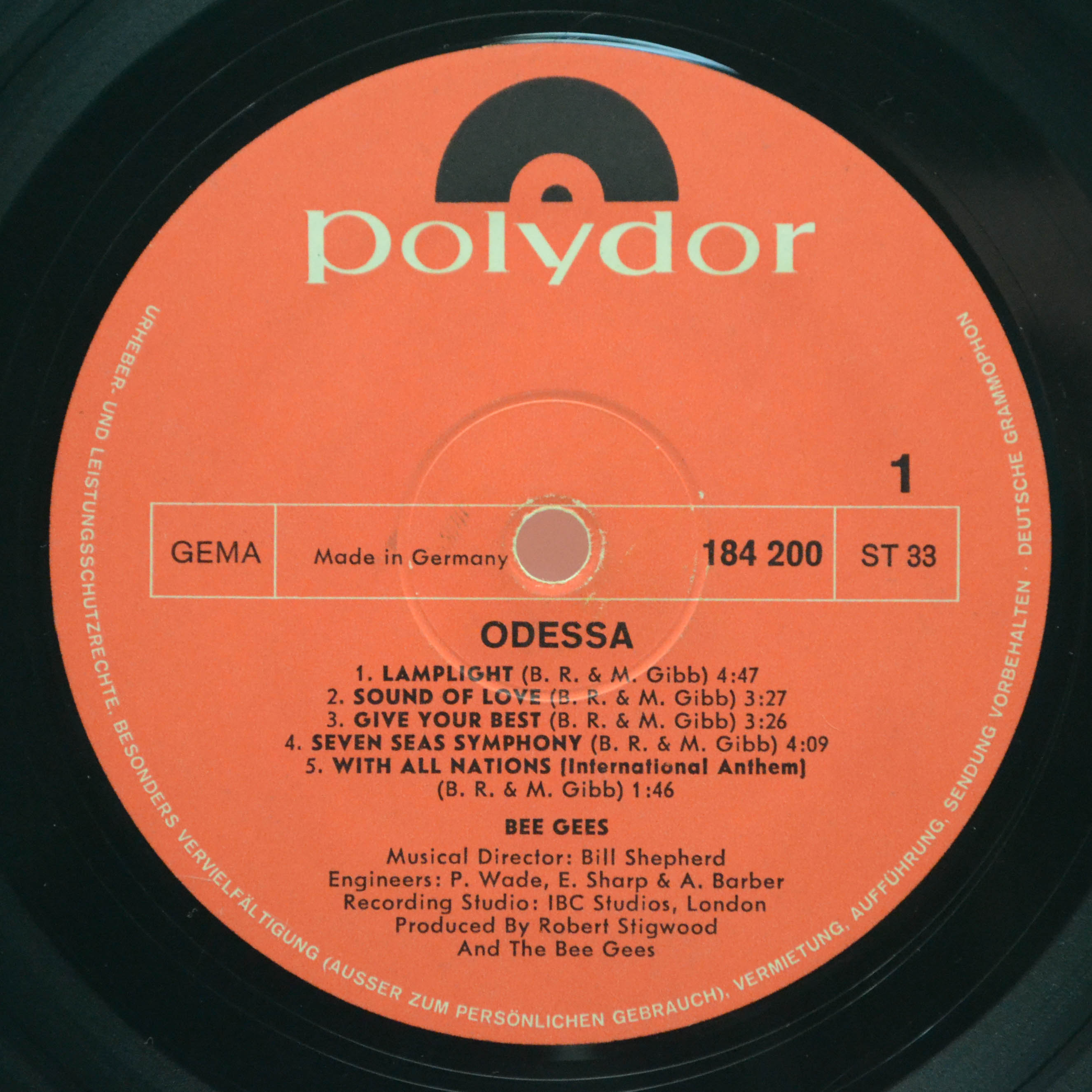 Bee Gees — Odessa (2LP), 1969