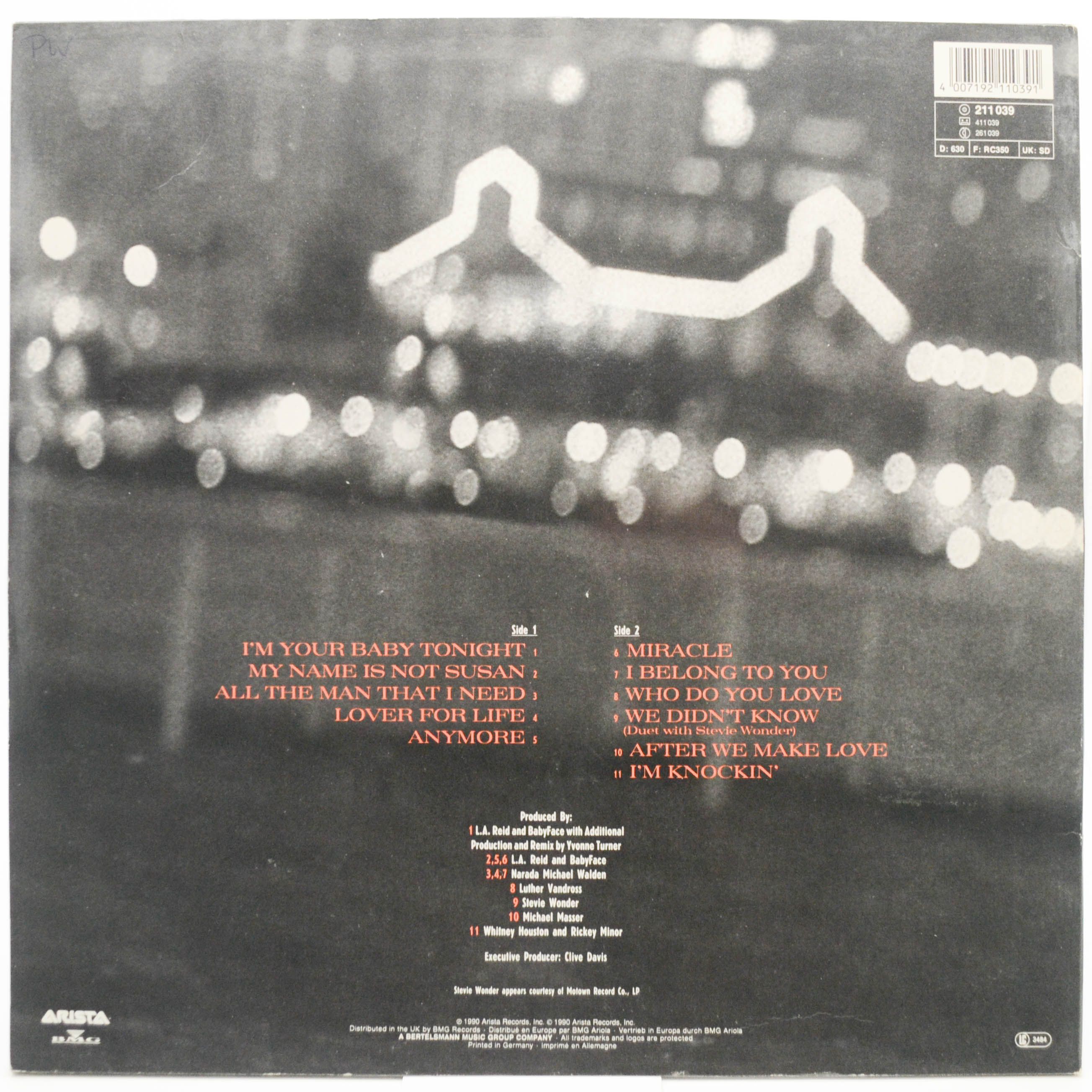 Whitney Houston — I'm Your Baby Tonight, 1990