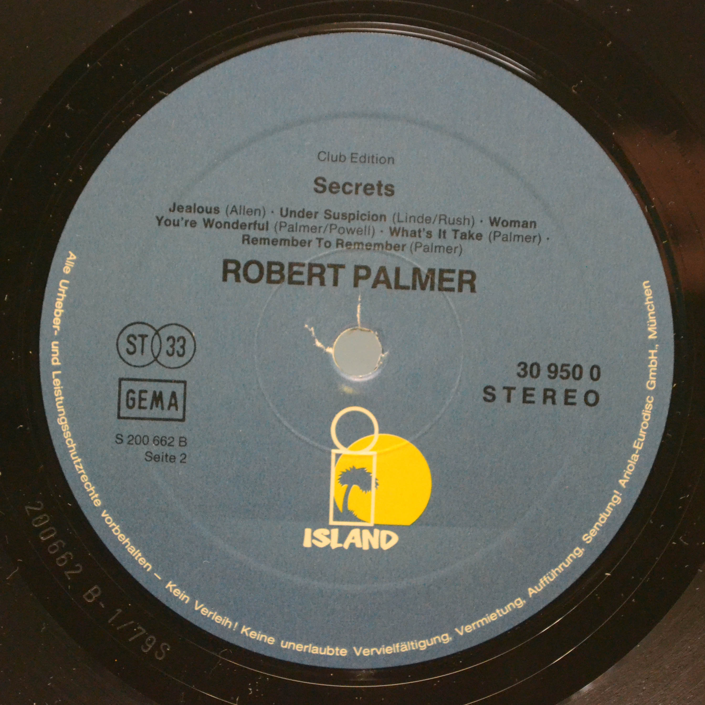 Robert Palmer — Secrets, 1979